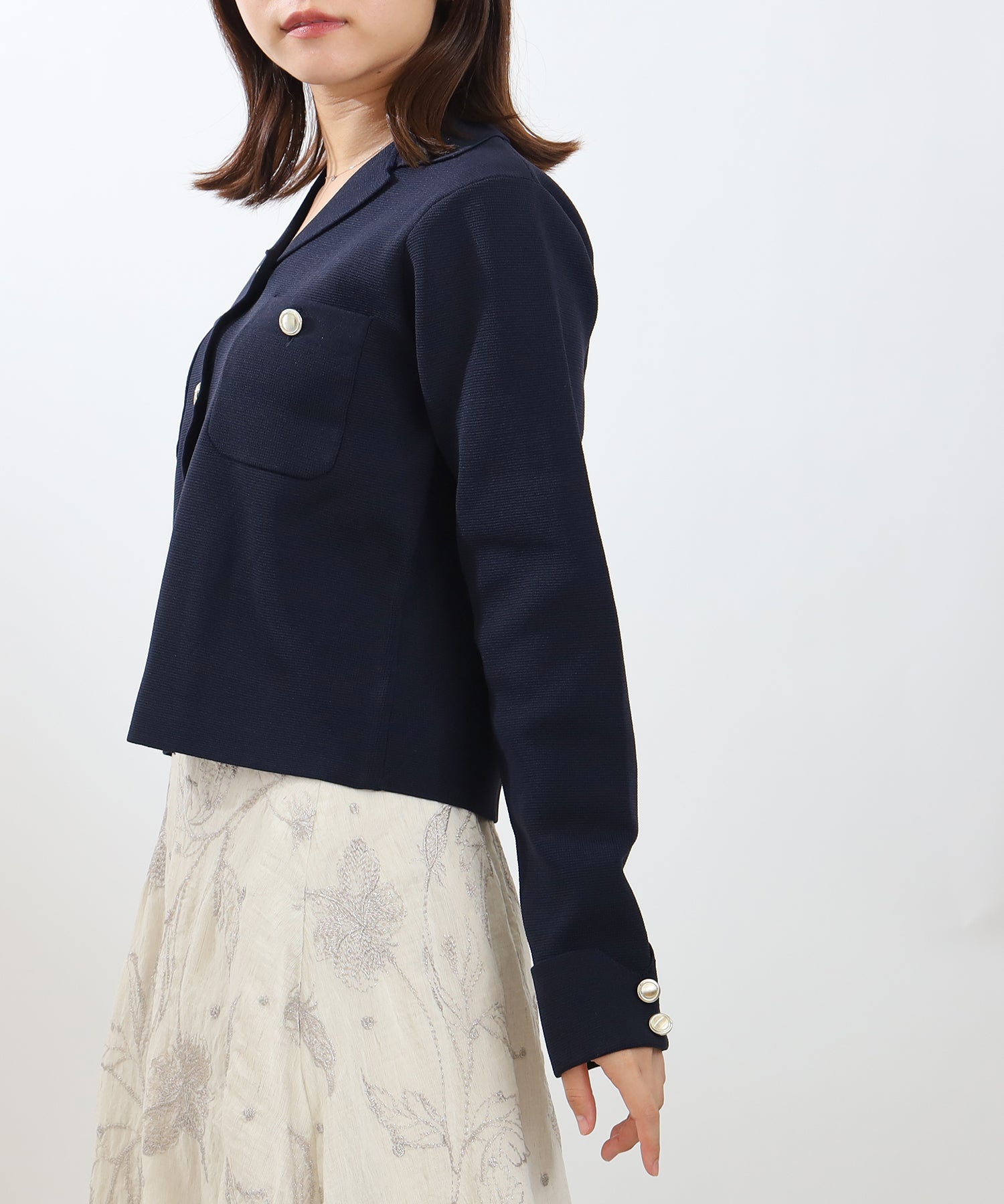 ネイビー　model：156　着用サイズ：M