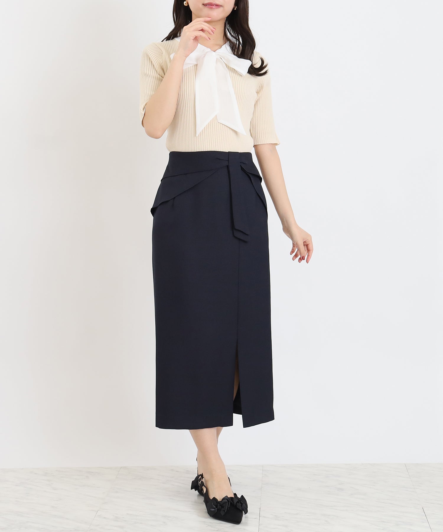ネイビー　model:156cm  着用サイズ：S