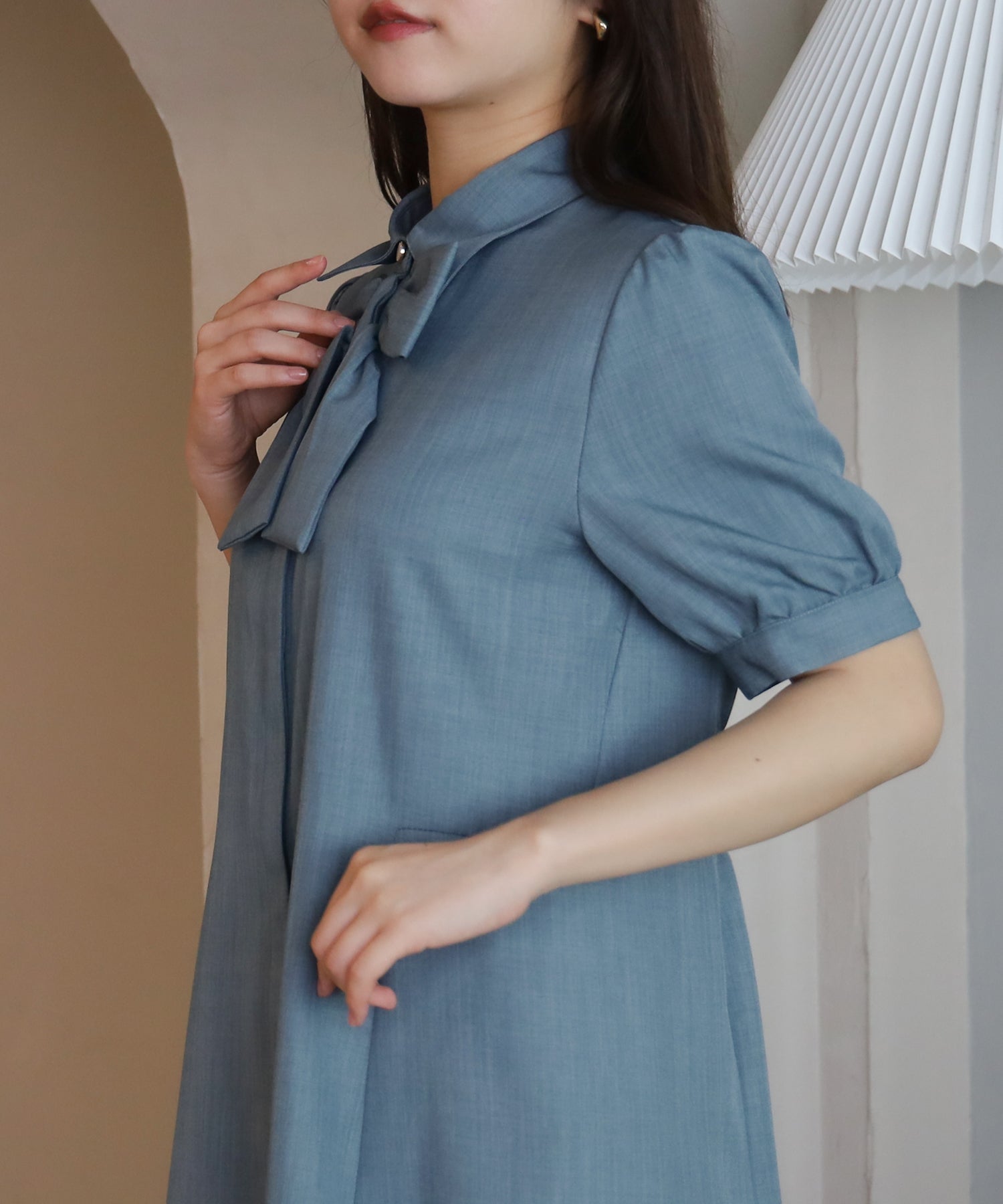ブルーグリーン　model：156　着用サイズ：M
