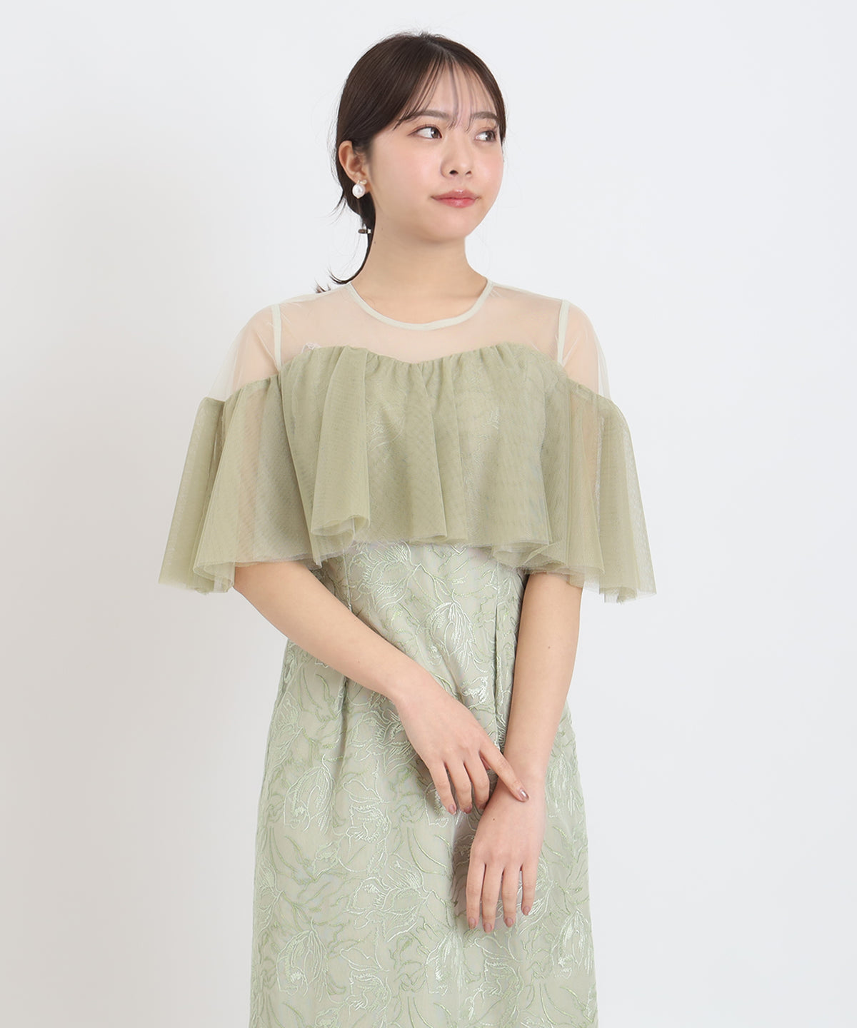 グリーン　model：156　着用サイズ：M