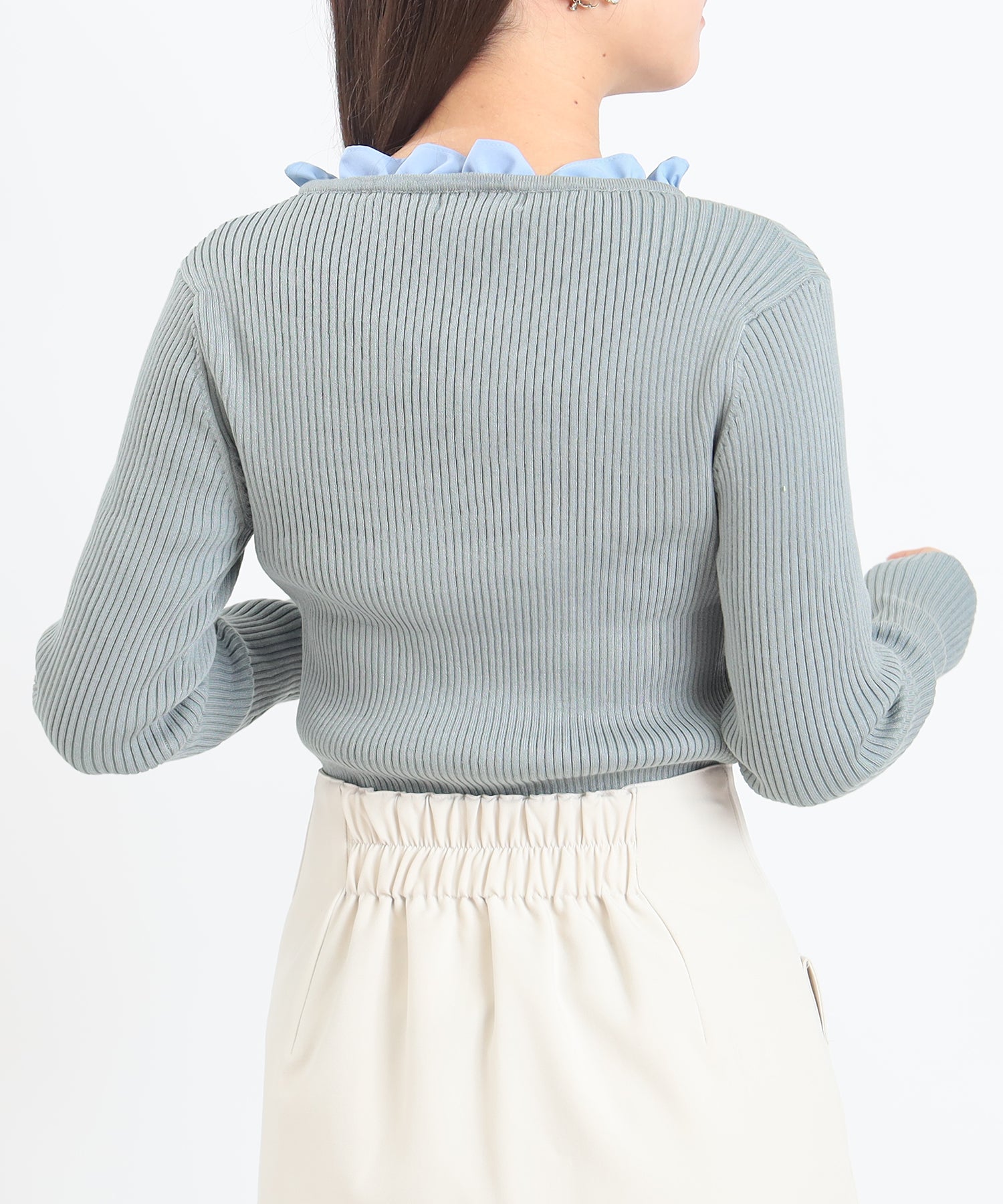 ライトグレー　model:156cm  着用サイズ：M