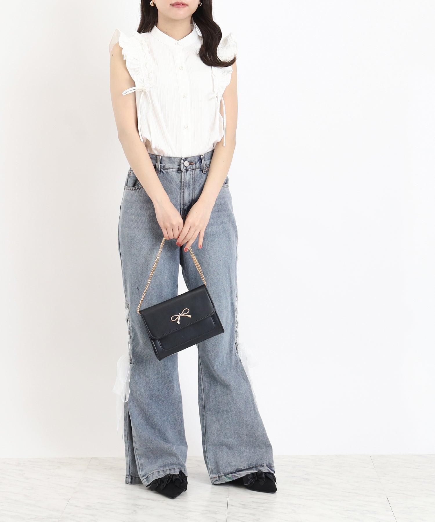 ホワイト　model：156　着用サイズ：M