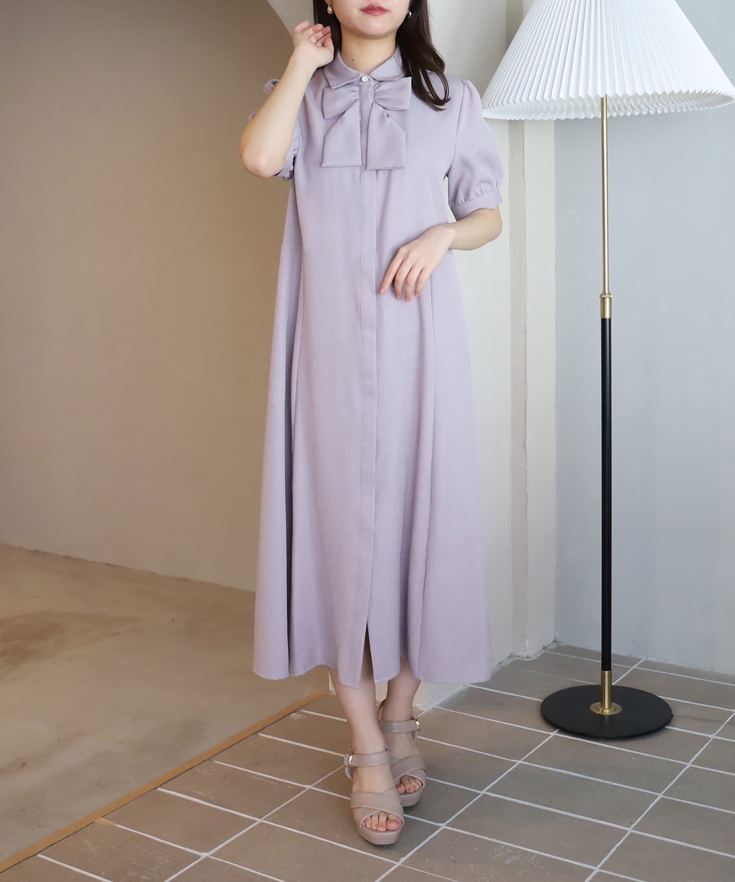 ラベンダー　model：156　着用サイズ：M