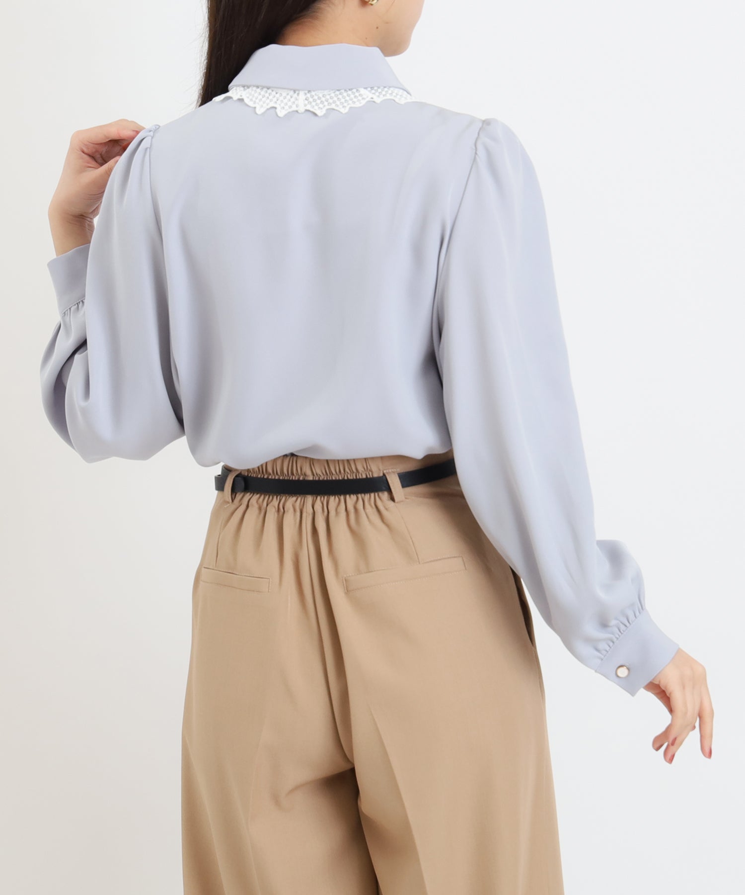 ダスティブルー　model:156cm  着用サイズ：S