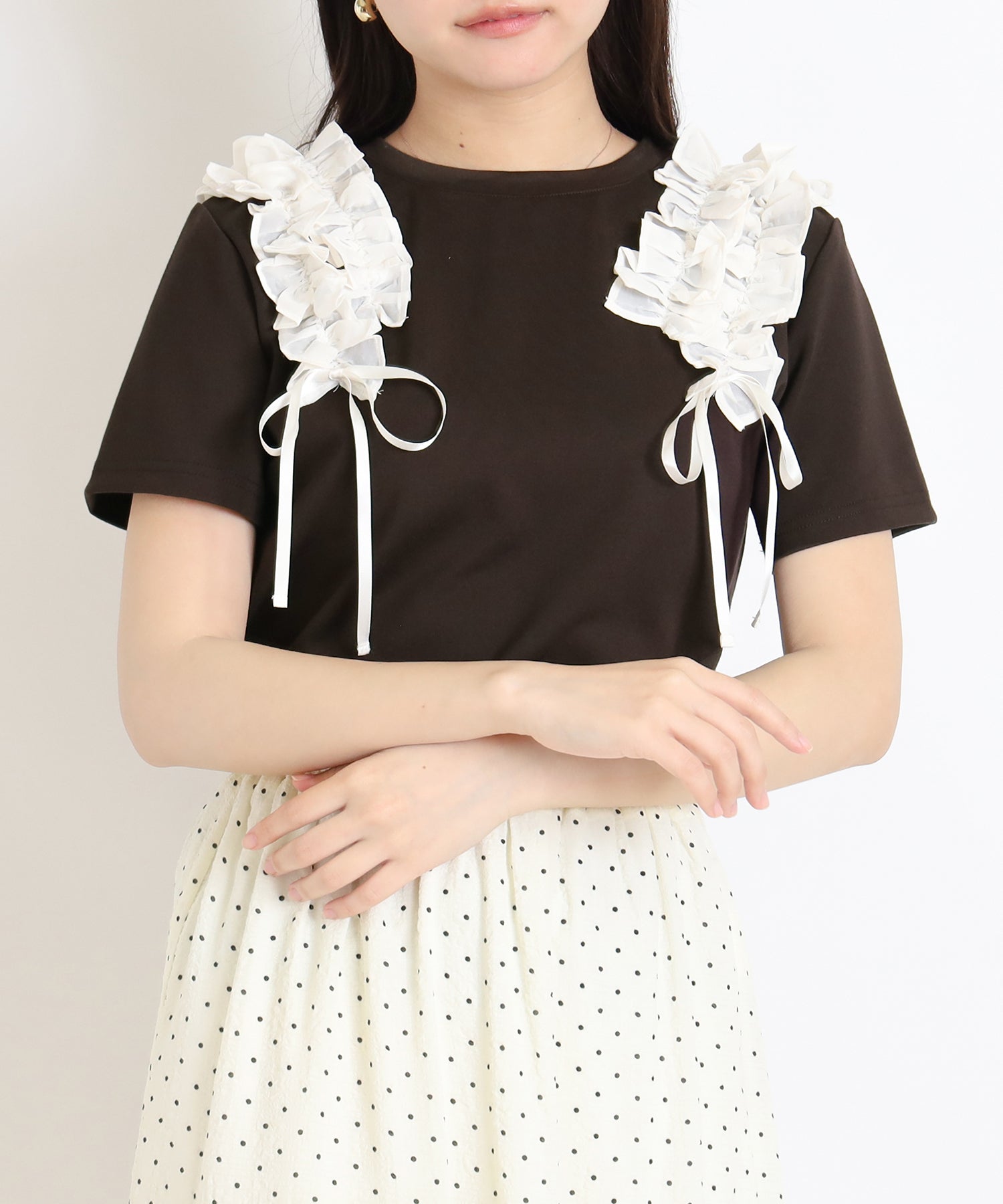 ブラウン　model：156　着用サイズ：M