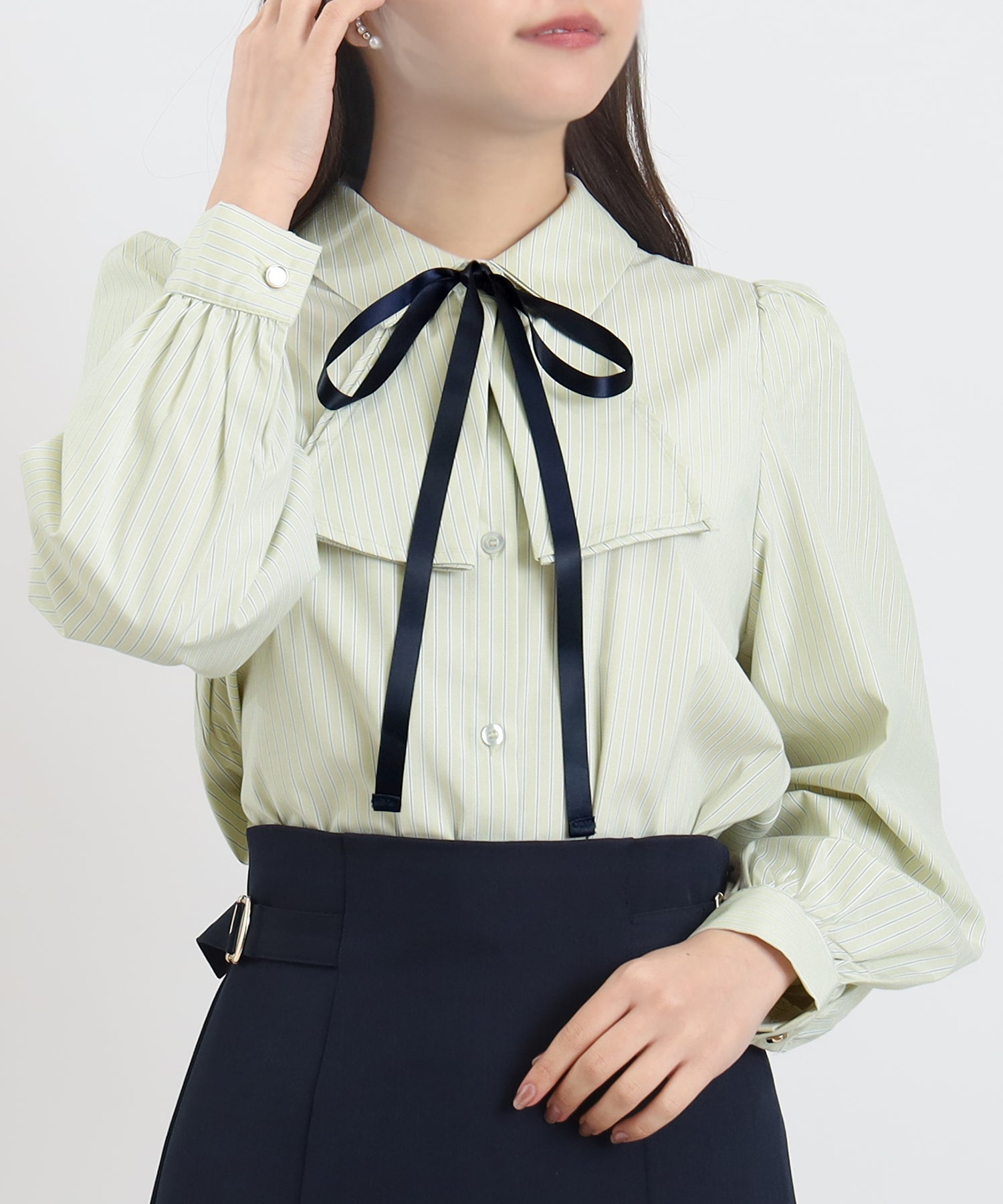 ミント×ストライプ