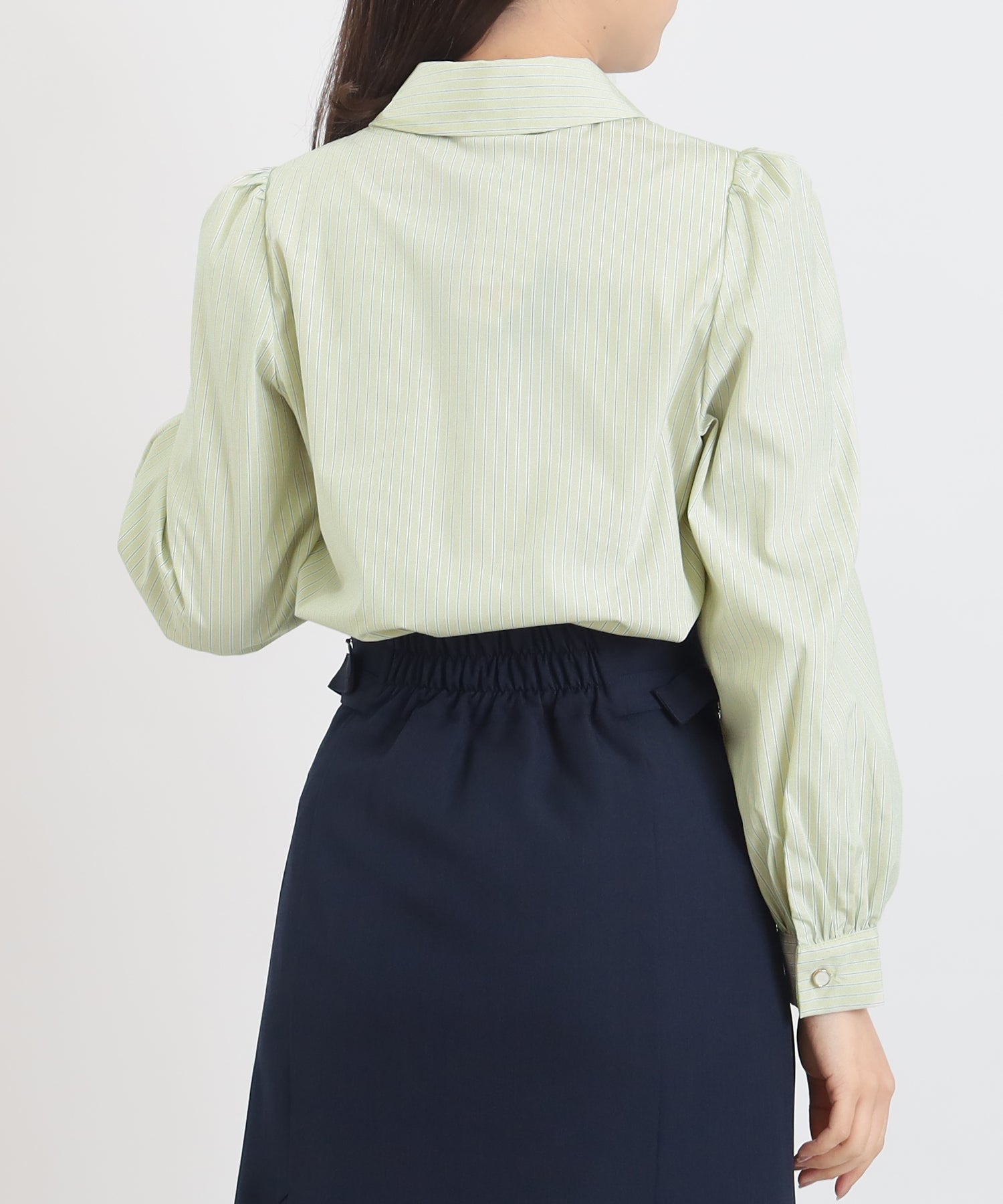 ミント×ストライプ　model：156　着用サイズ：S