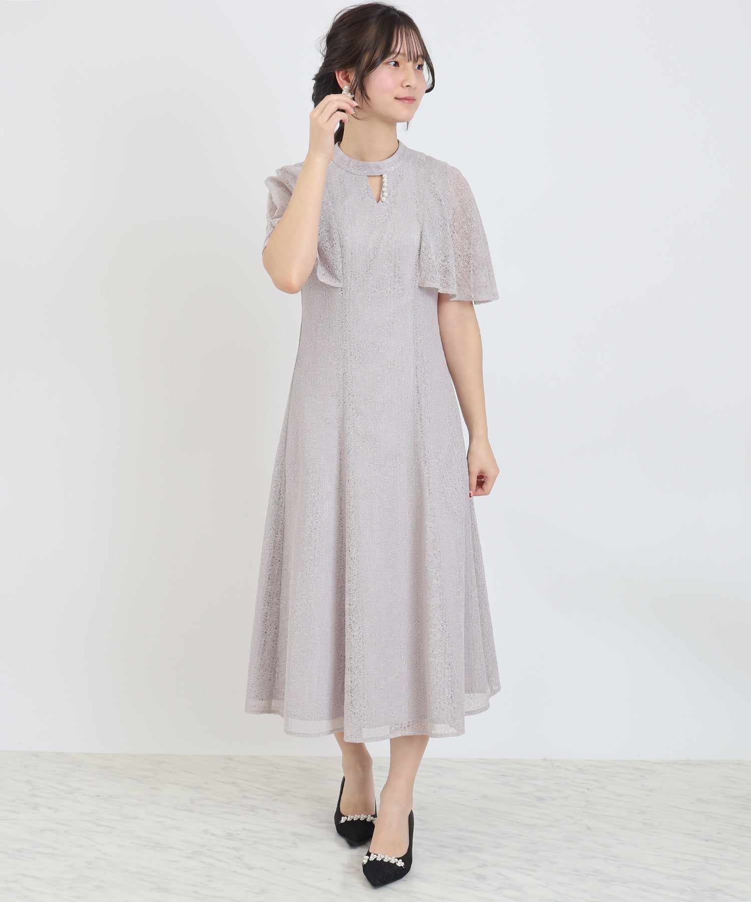 グレージュ　model：160　着用サイズ：M