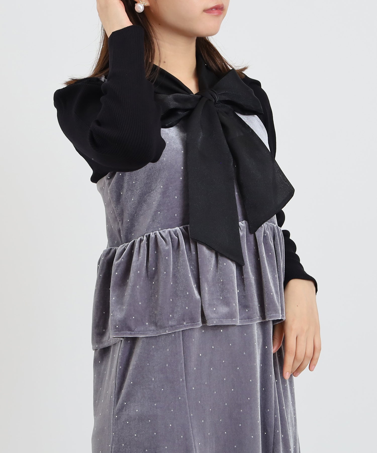 ライトグレー　model：156　着用サイズ：M