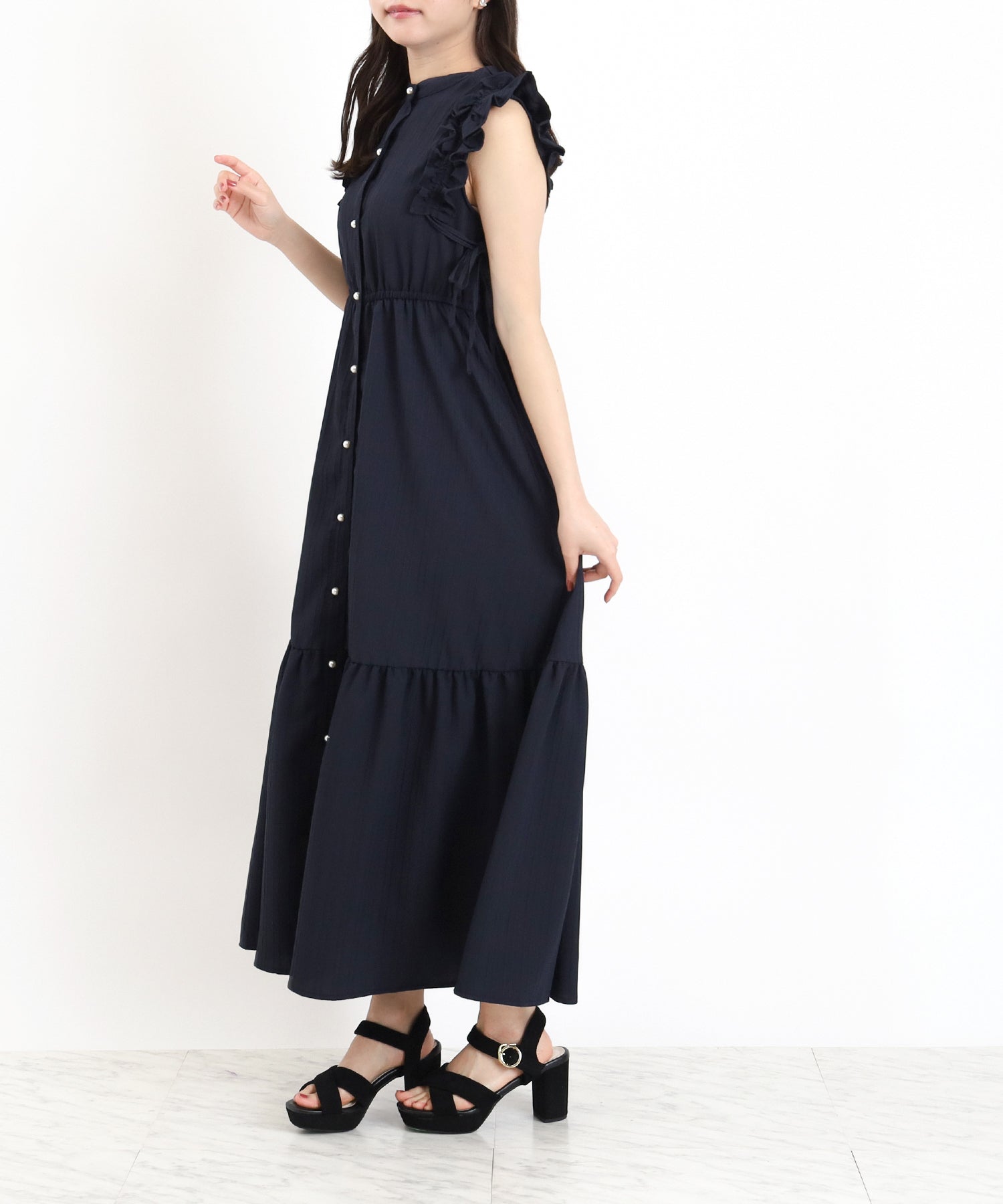 ネイビー　model：156　着用サイズ：M