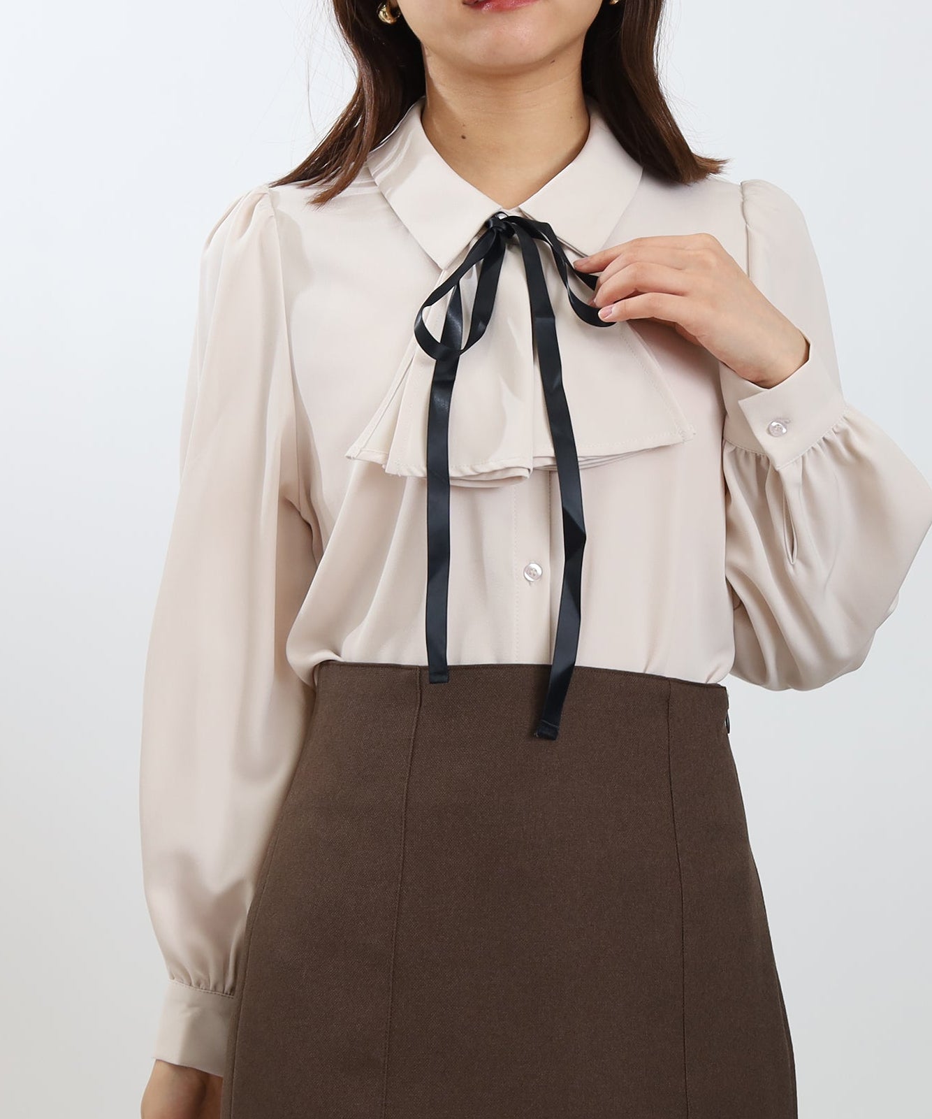 ピンクベージュ　