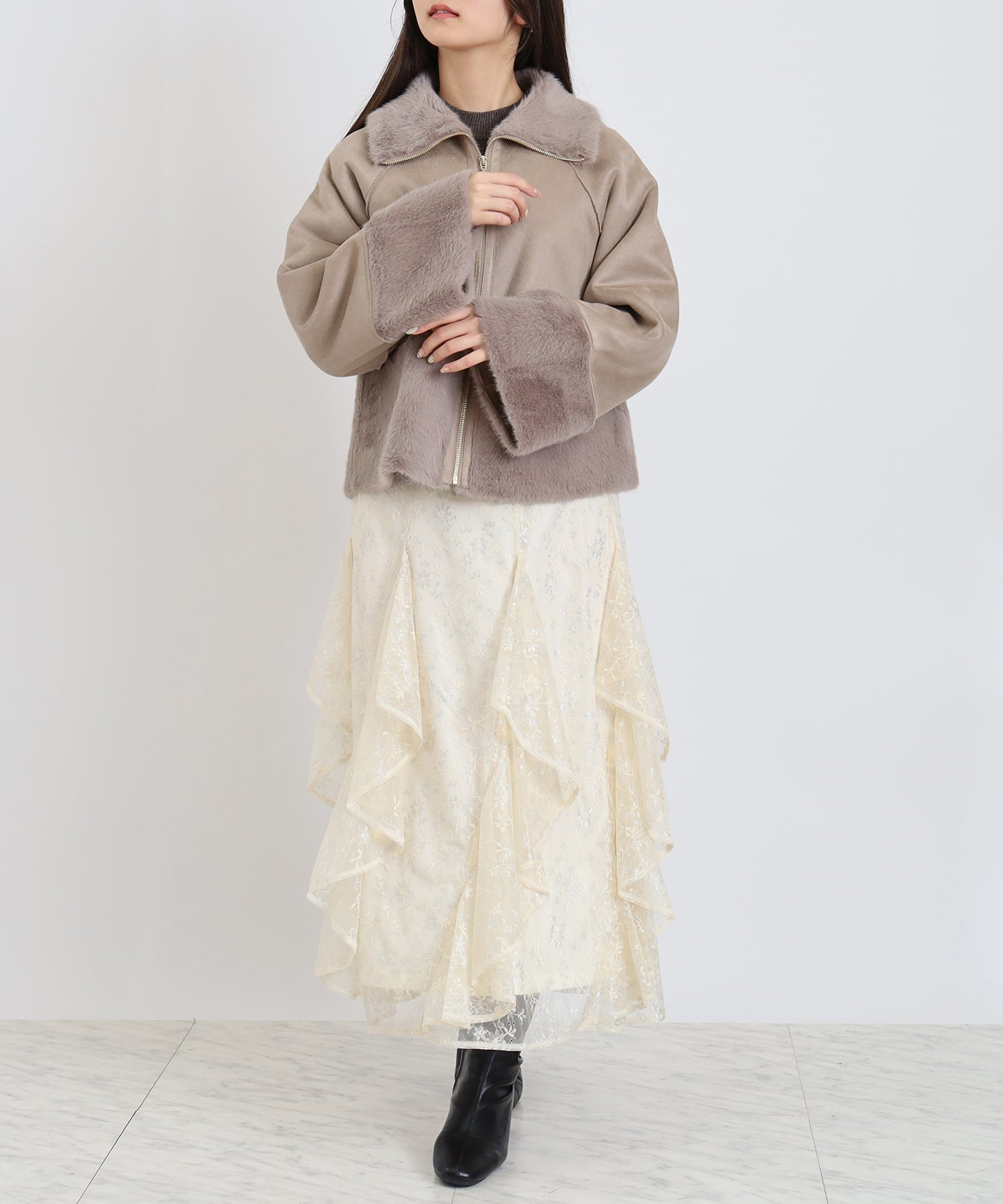 モカ　model:160cm  着用サイズ：M