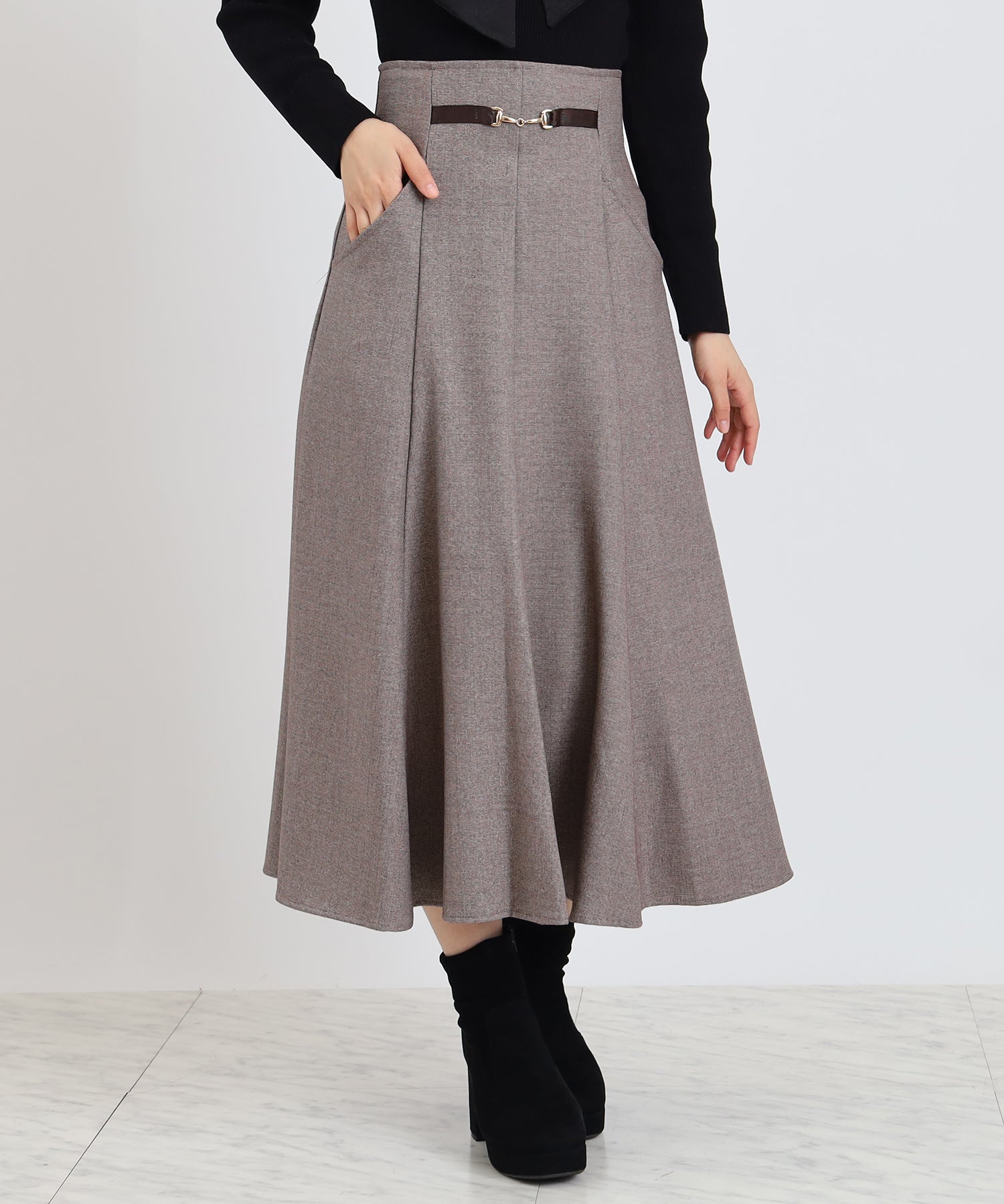 ブラウン　model:156cm  着用サイズ：S