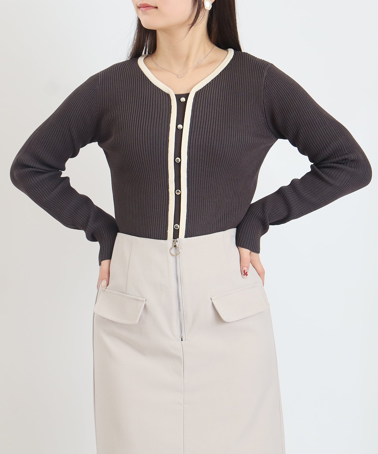 チャコール　model：160　着用サイズ：M