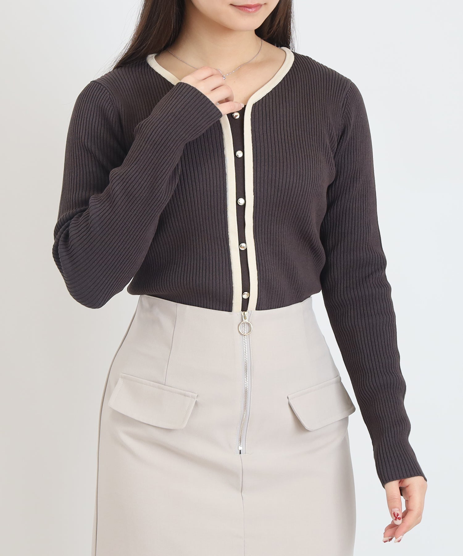 チャコール　model：160　着用サイズ：M