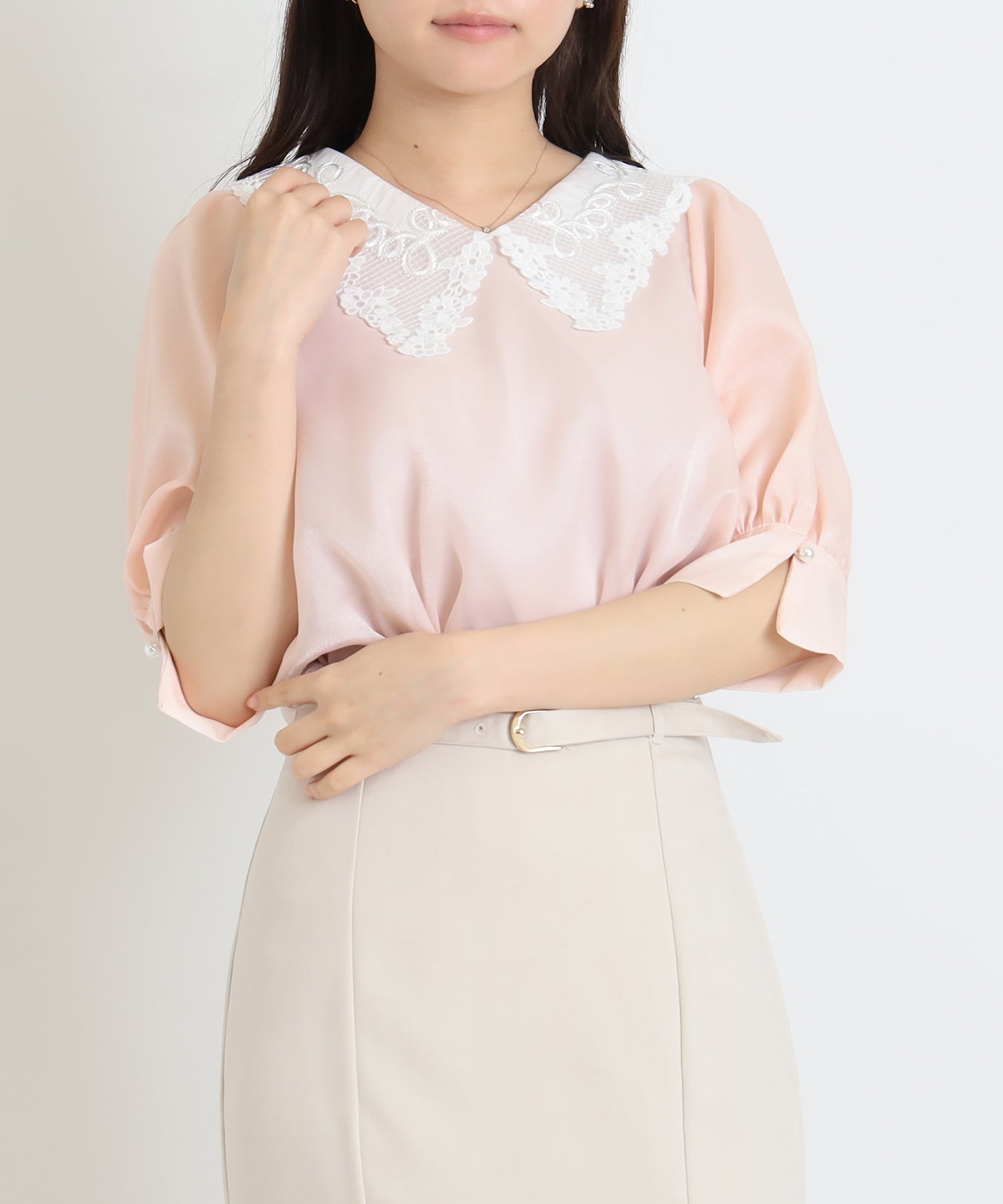 ピンク　model:156cm  着用サイズ：M