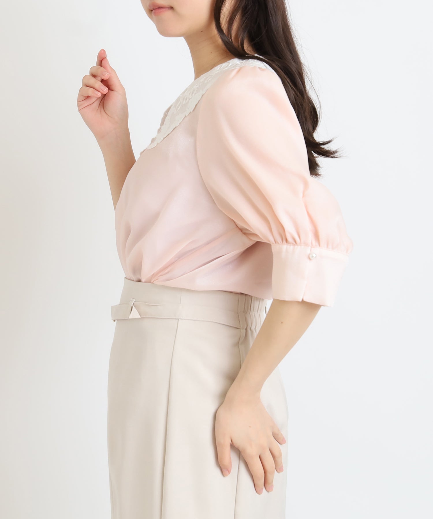 ピンク　model:156cm  着用サイズ：M