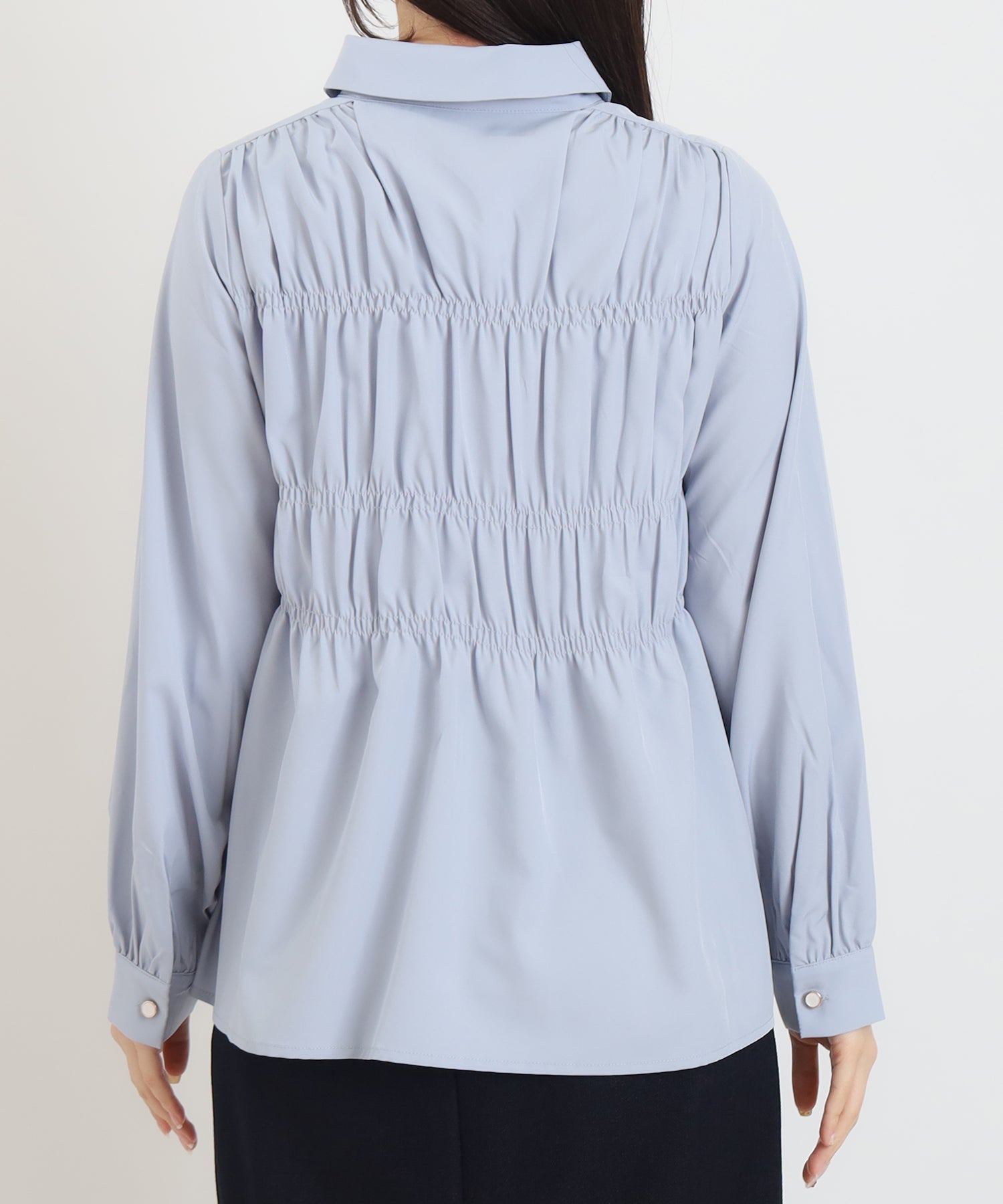 シャーリングシャツ(ストライプ・無地)