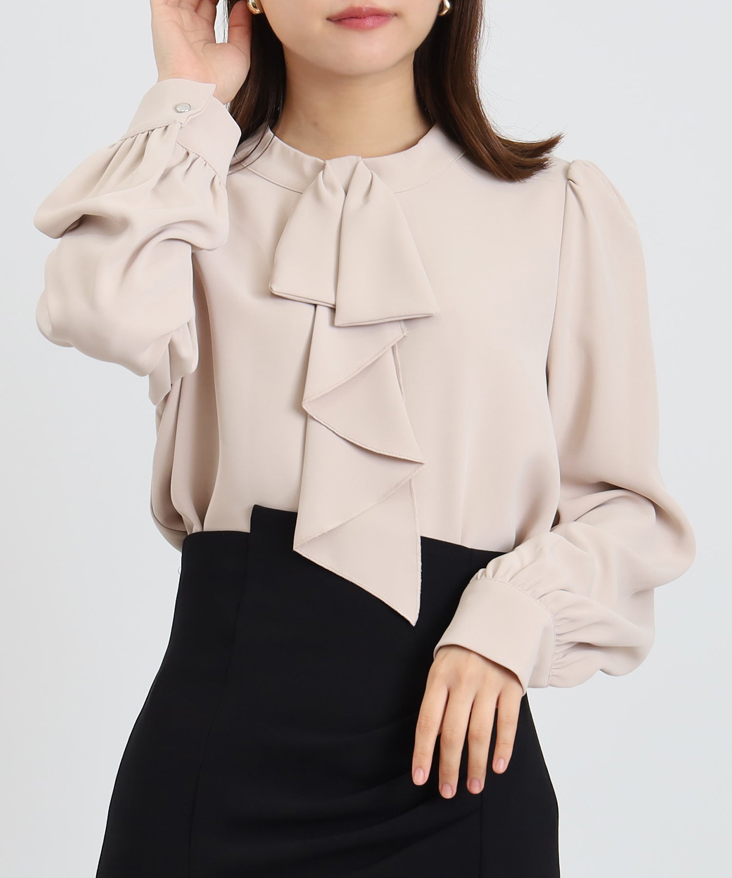 グレージュ　model：156　着用サイズ：M