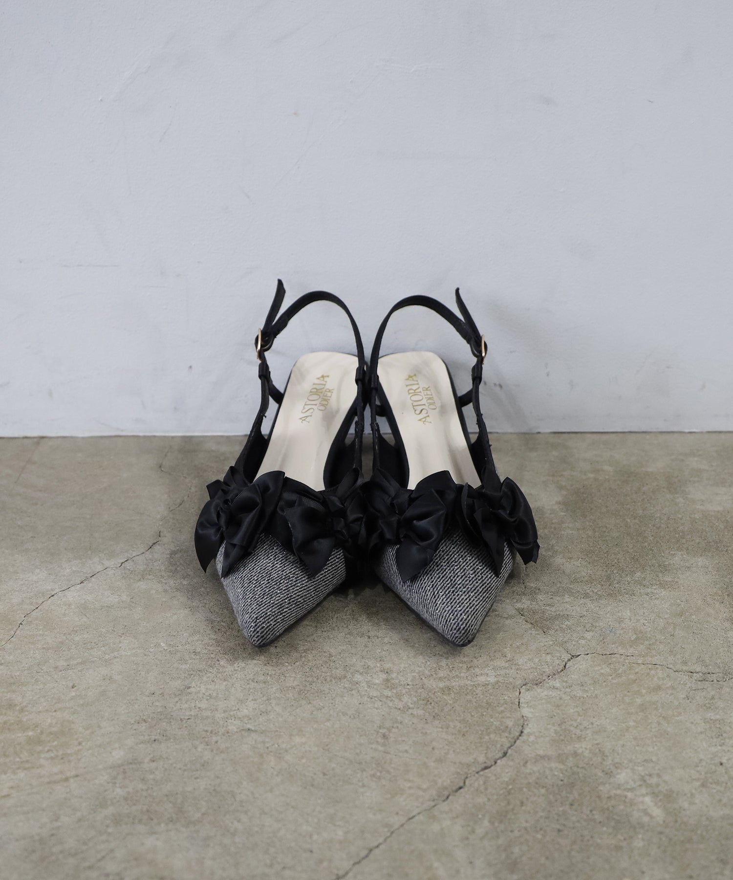 ライトグレー(ヘリンボーン×ラメ)