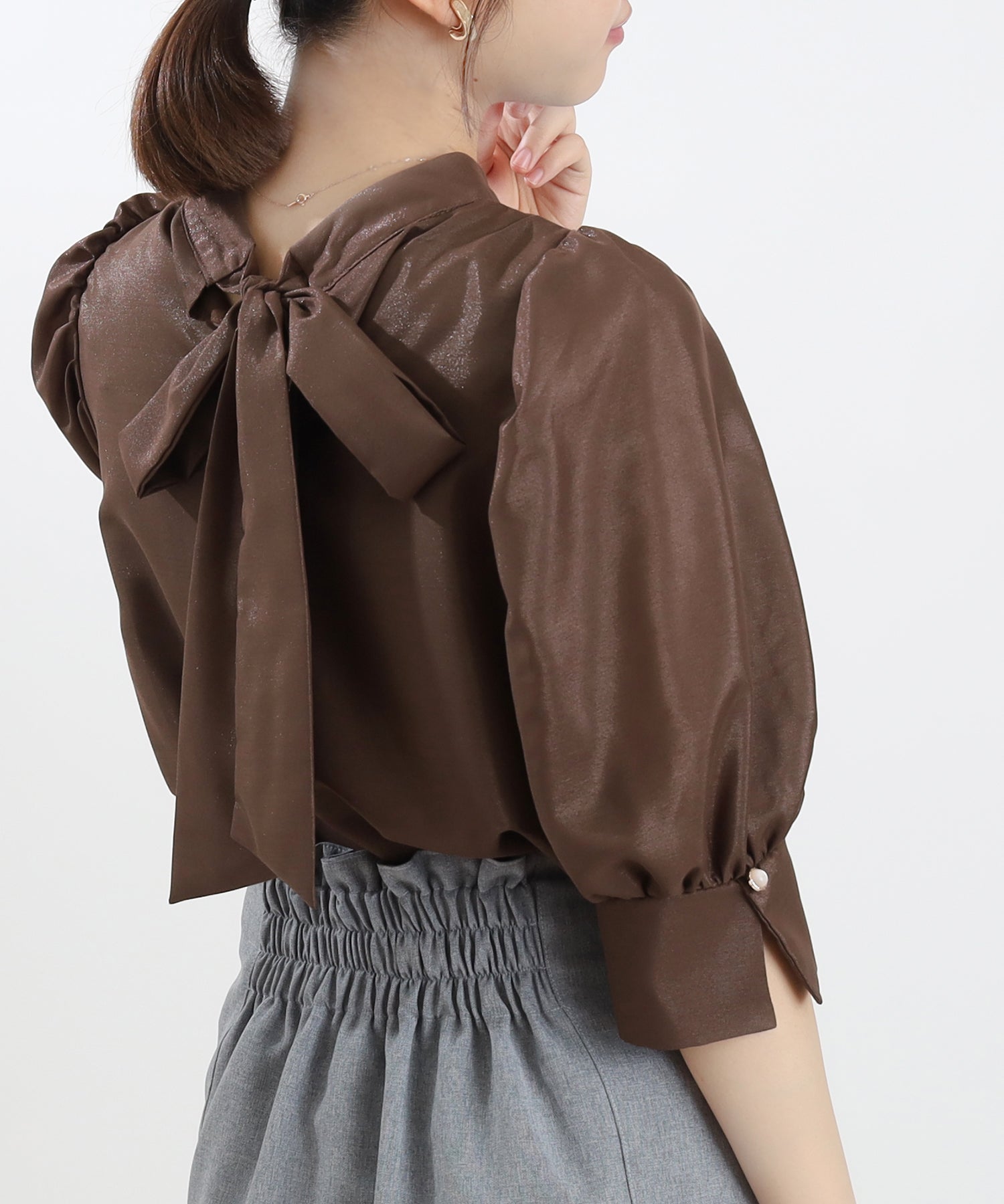 ブラウン　model：156　着用サイズ：M