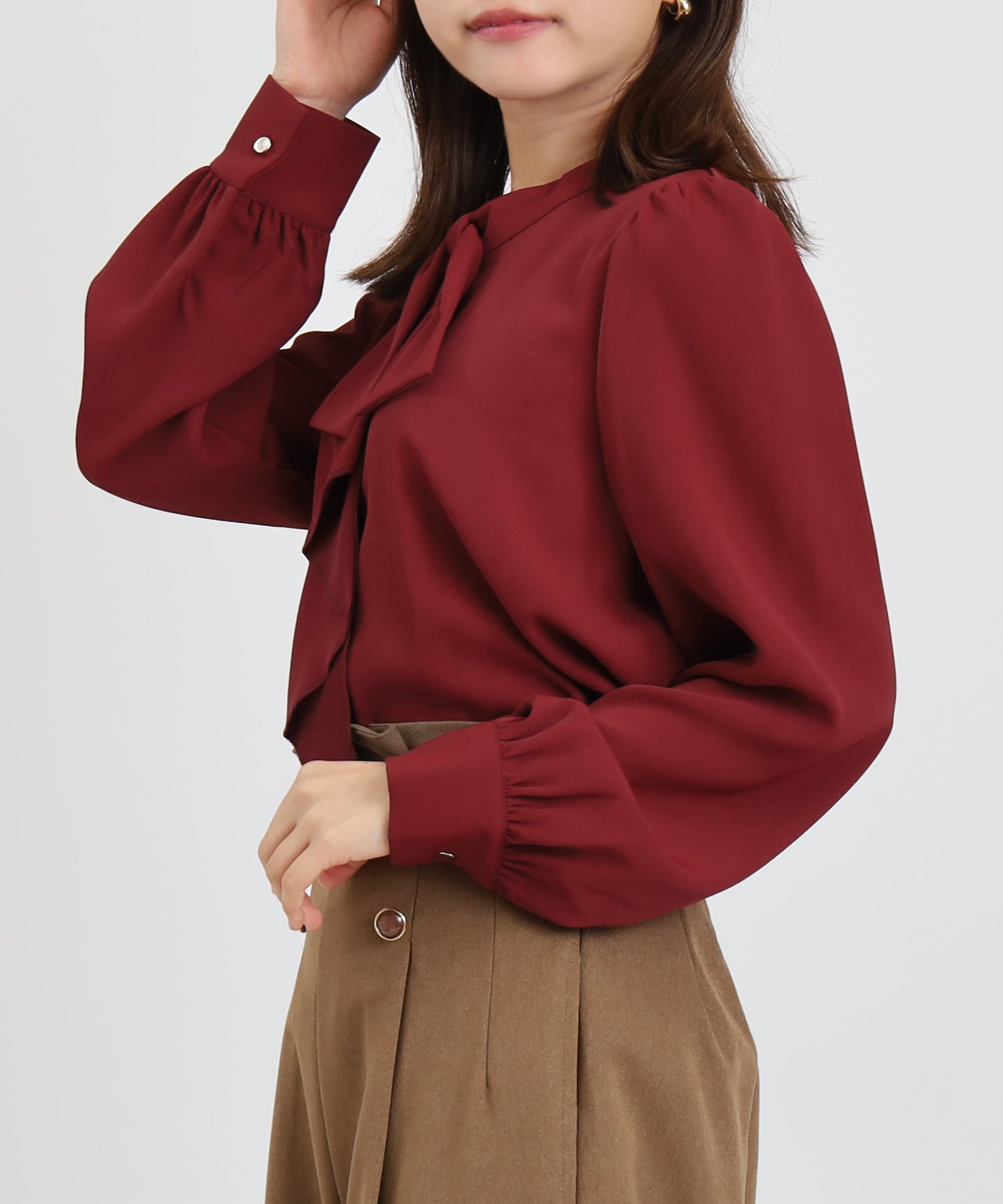 ワイン　model：156　着用サイズ：M