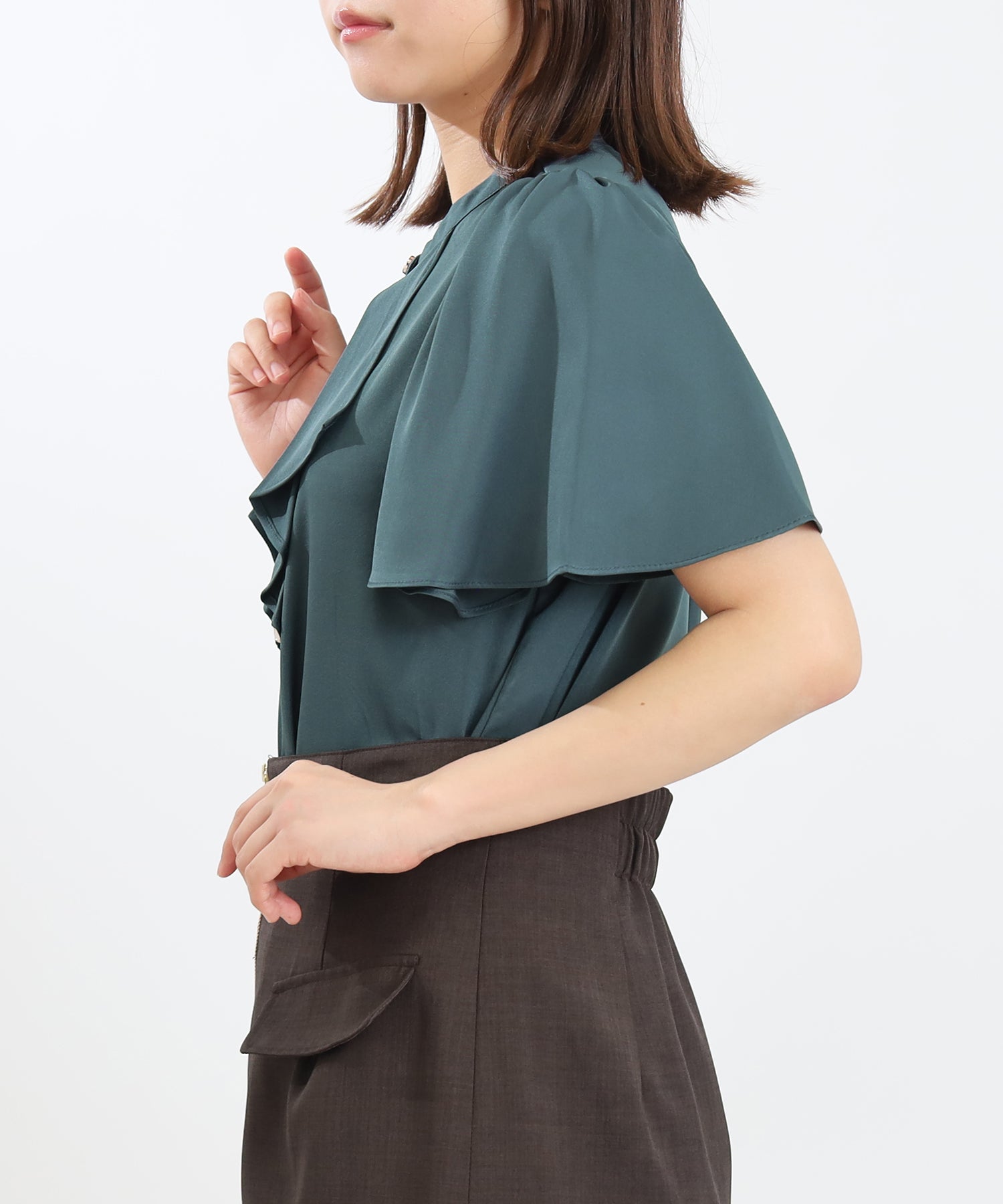ダスティーブルー　model:156cm 着用サイズ：S