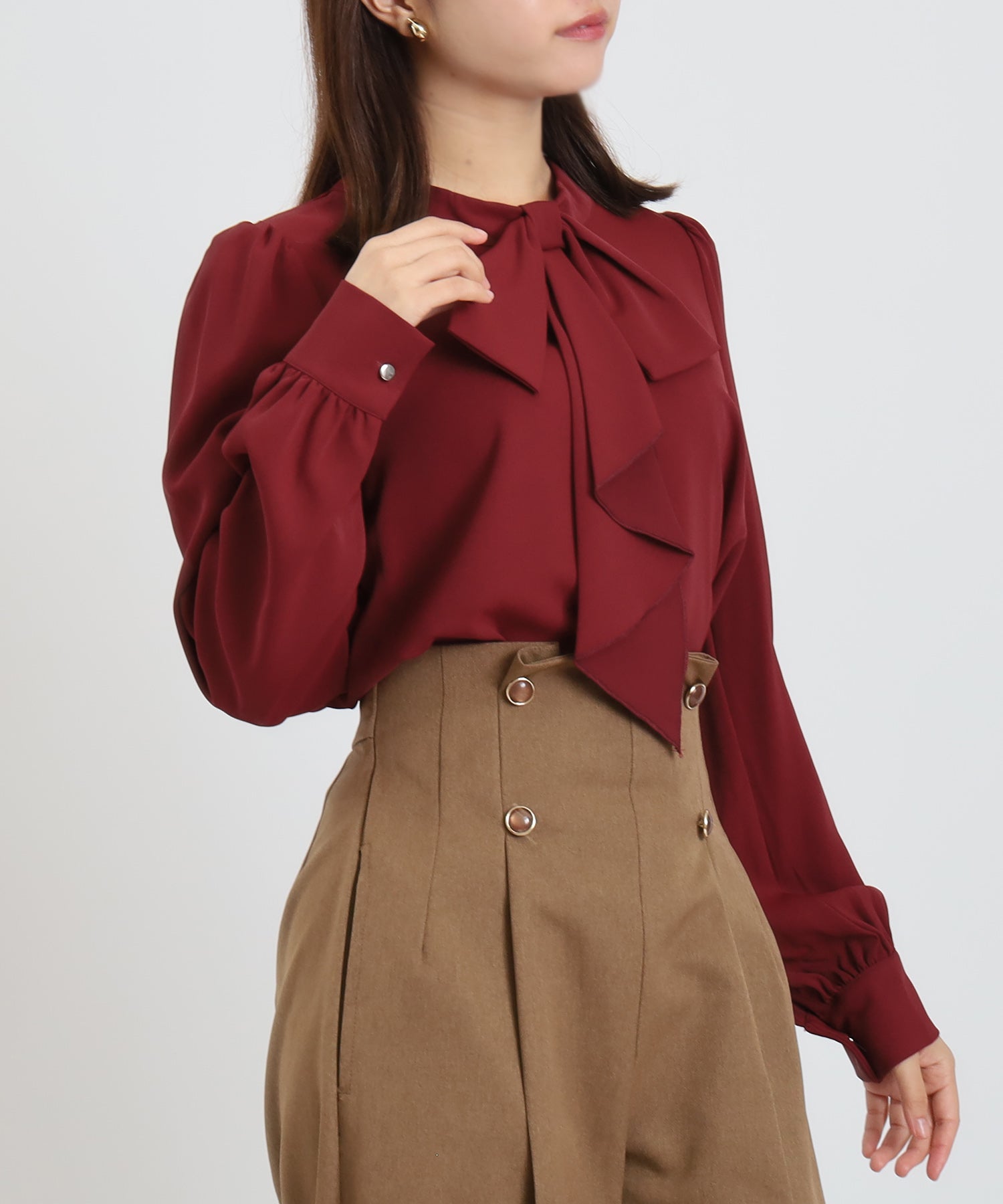 ワイン　model：156　着用サイズ：M