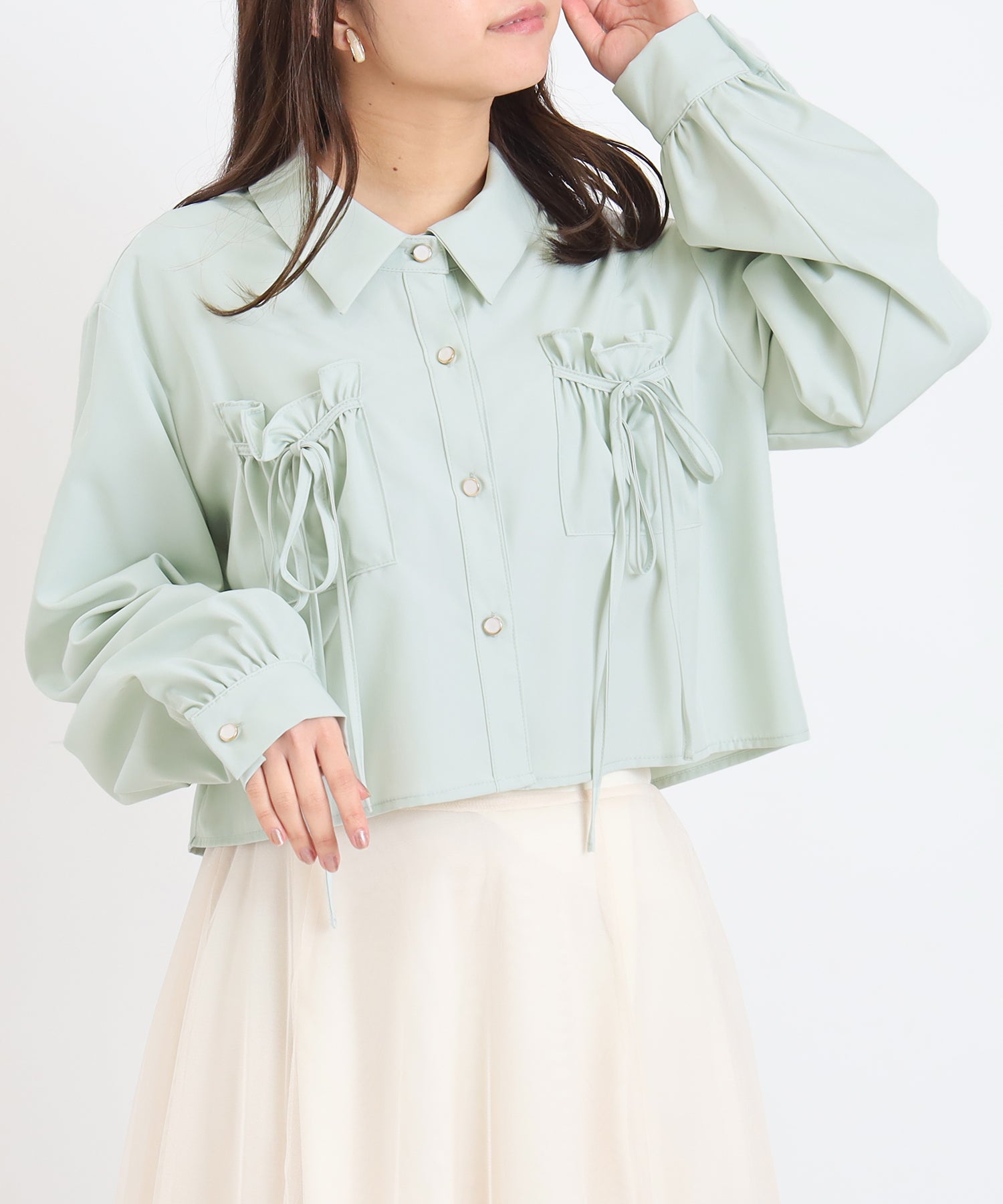 ミント　model：156　着用サイズ：M