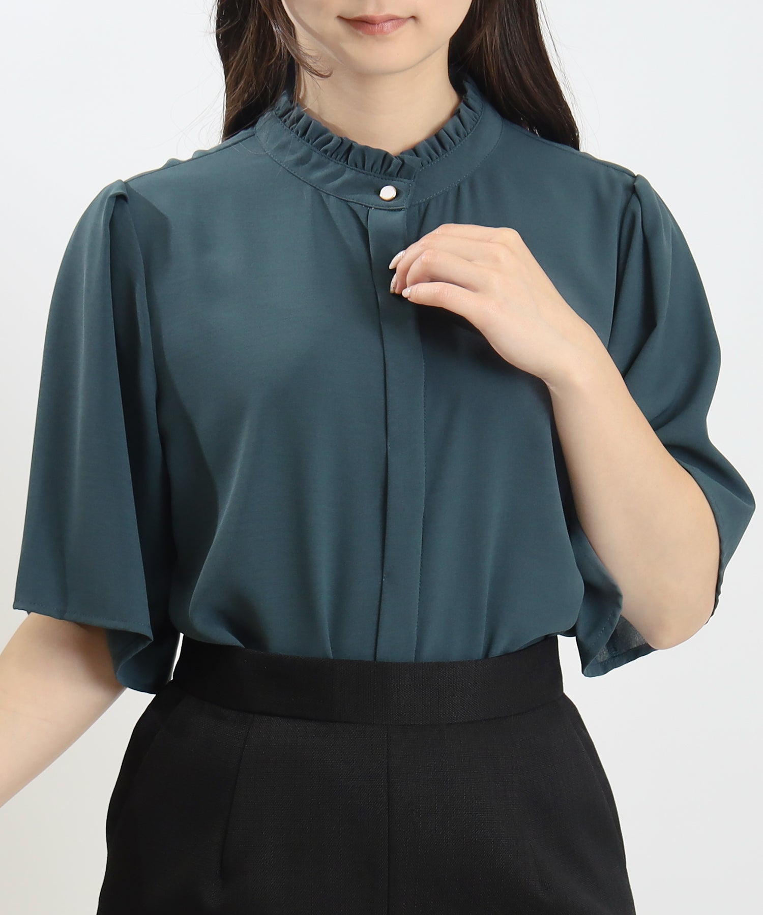 ブルーグリーン　model：160　着用サイズ：M