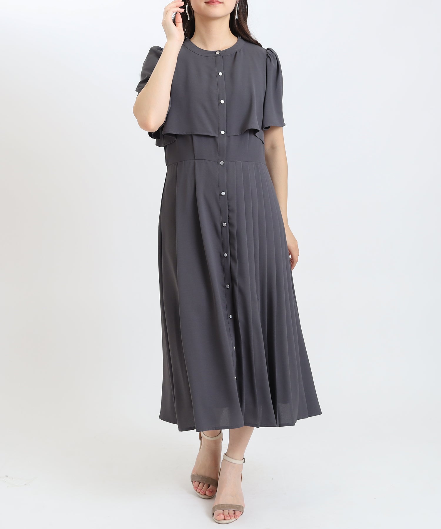 チャコール　model:160cm  着用サイズ：M