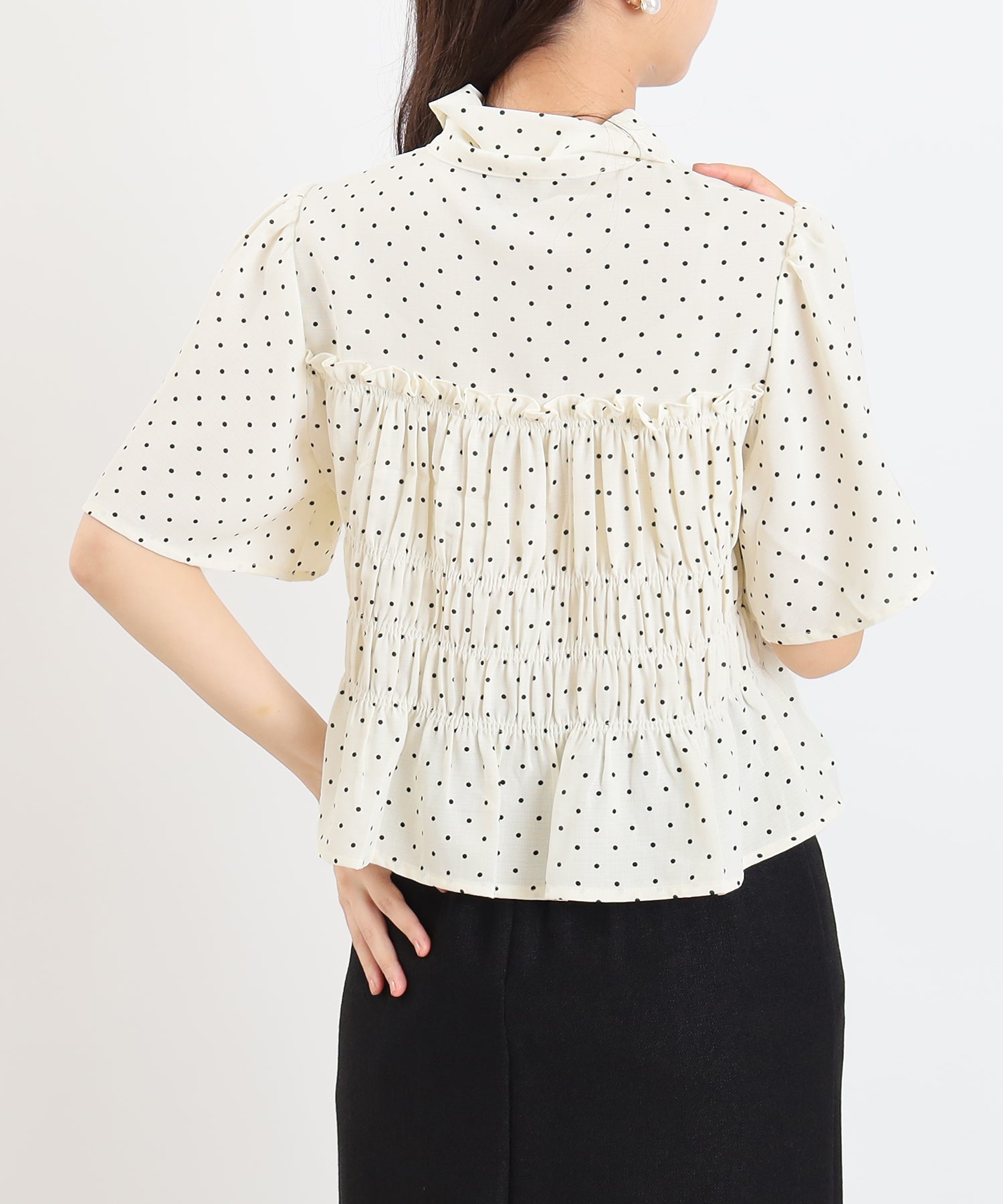 ドット　model:156cm  着用サイズ：M