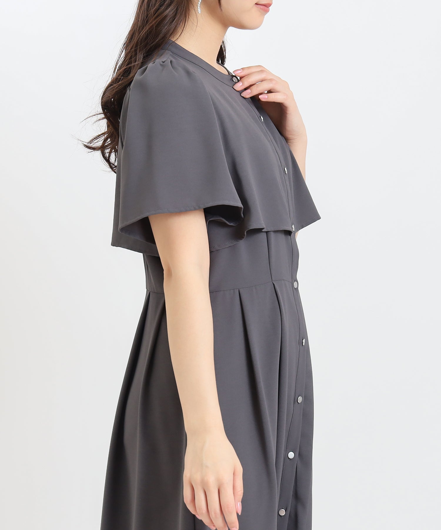 チャコール　model:160cm  着用サイズ：M