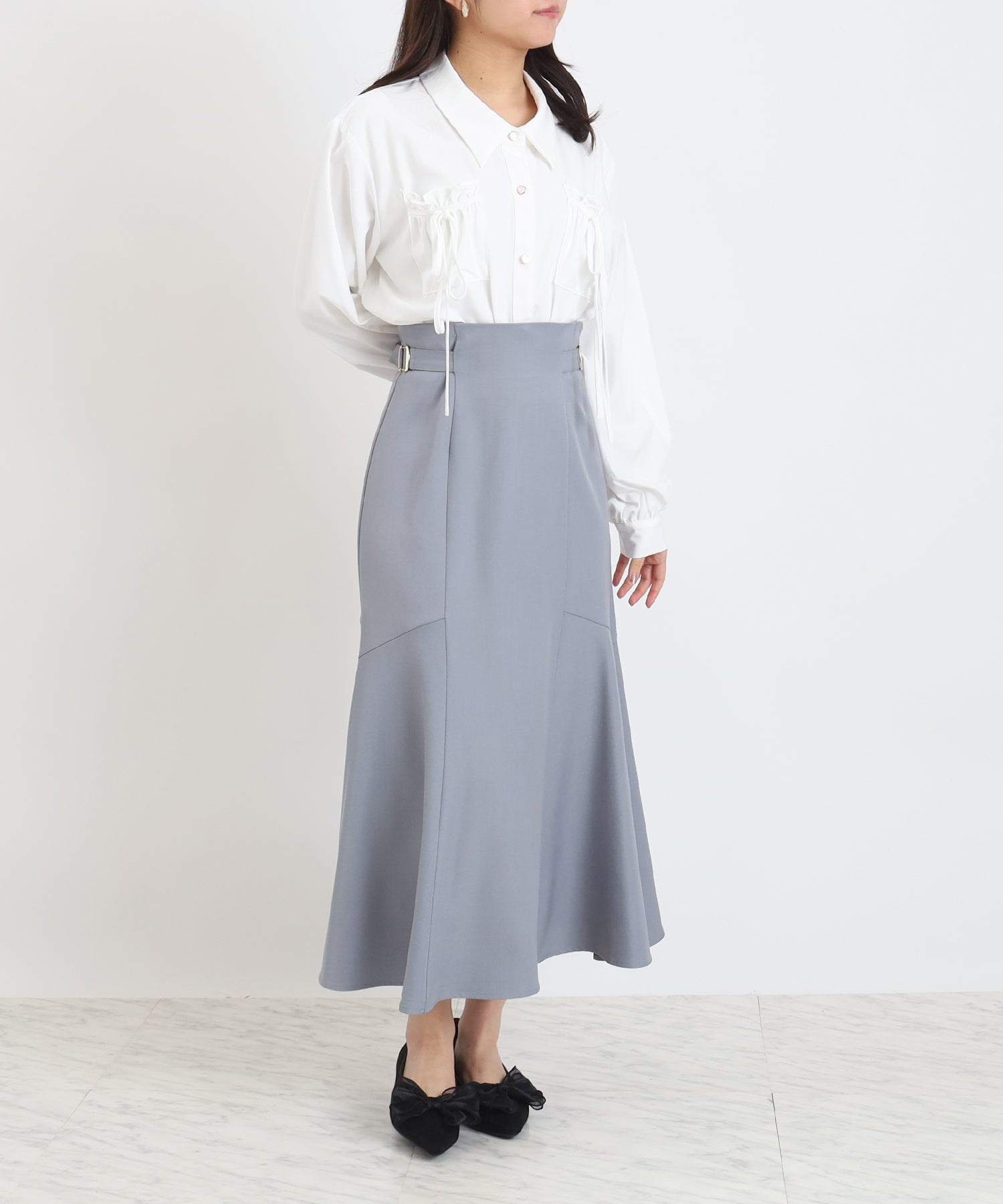 ホワイト　model：156　着用サイズ：M