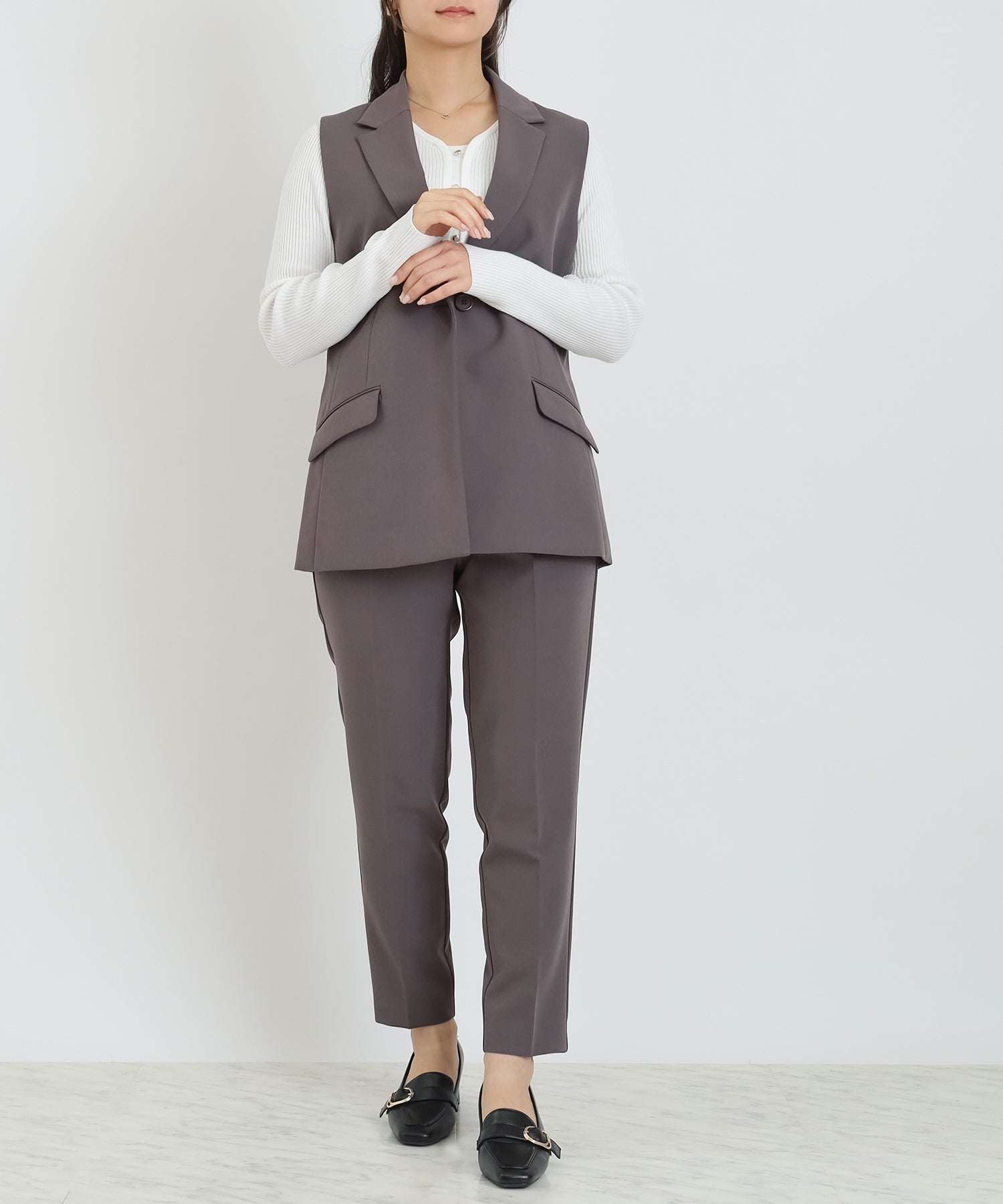 ブラウン　model：160cm　着用サイズ：M