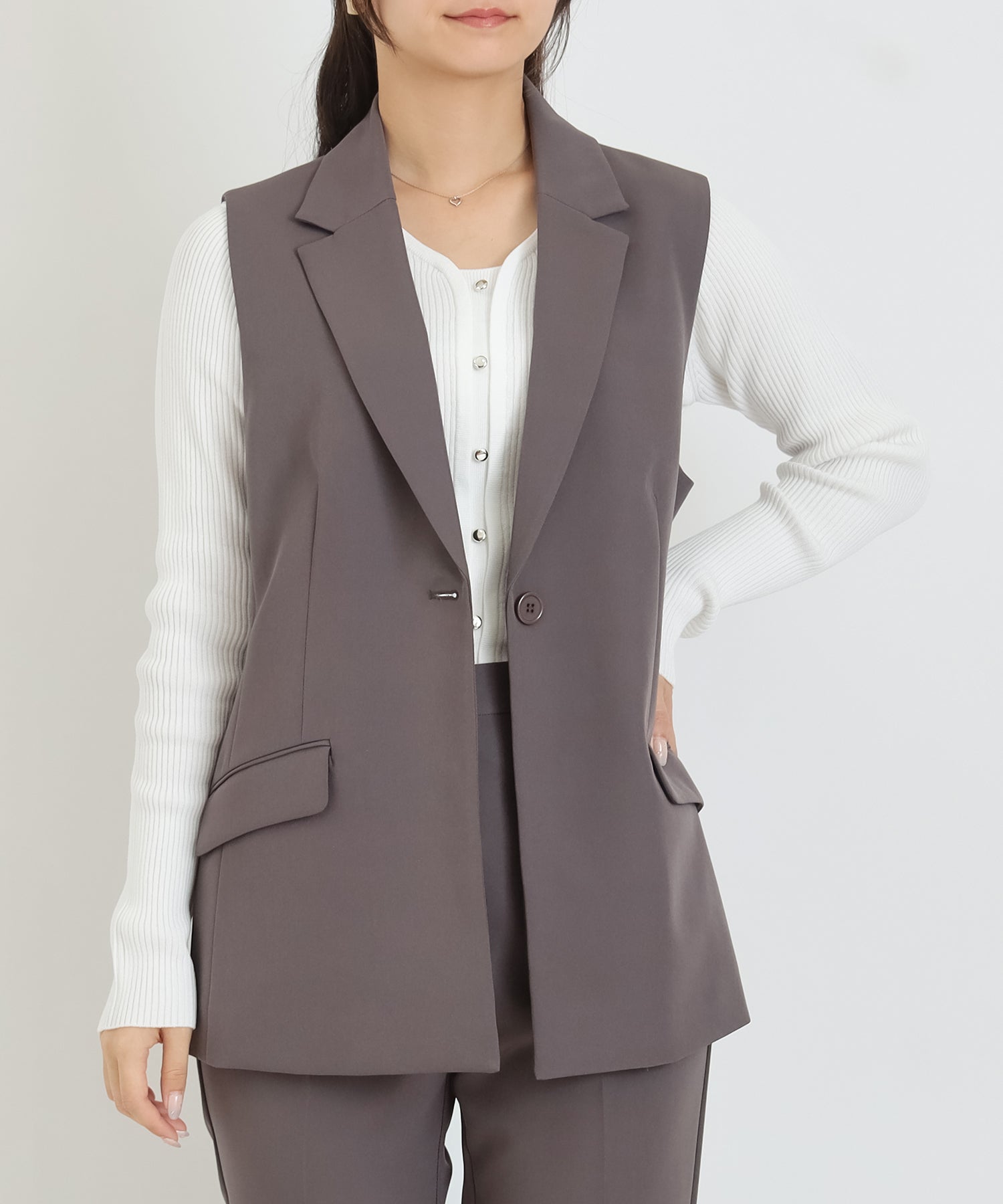 ブラウン　model：160cm　着用サイズ：M