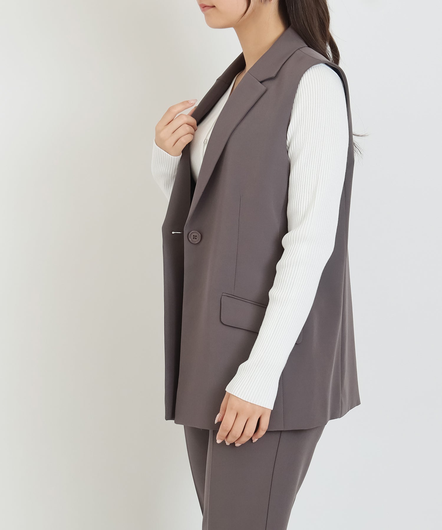 ブラウン　model：160cm　着用サイズ：M