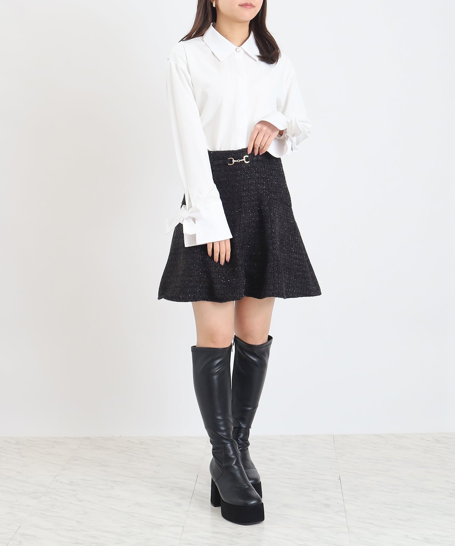 ホワイト　model：156　着用サイズ：M