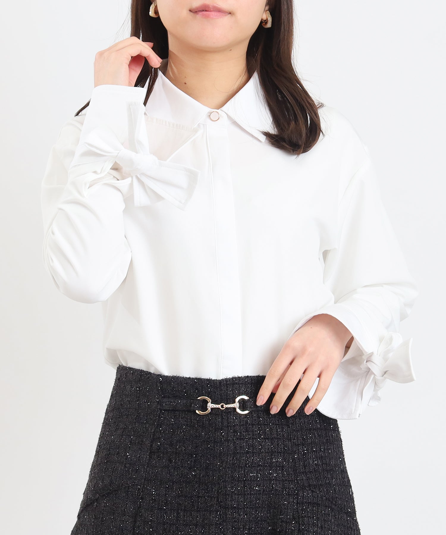 ホワイト　model：156　着用サイズ：M