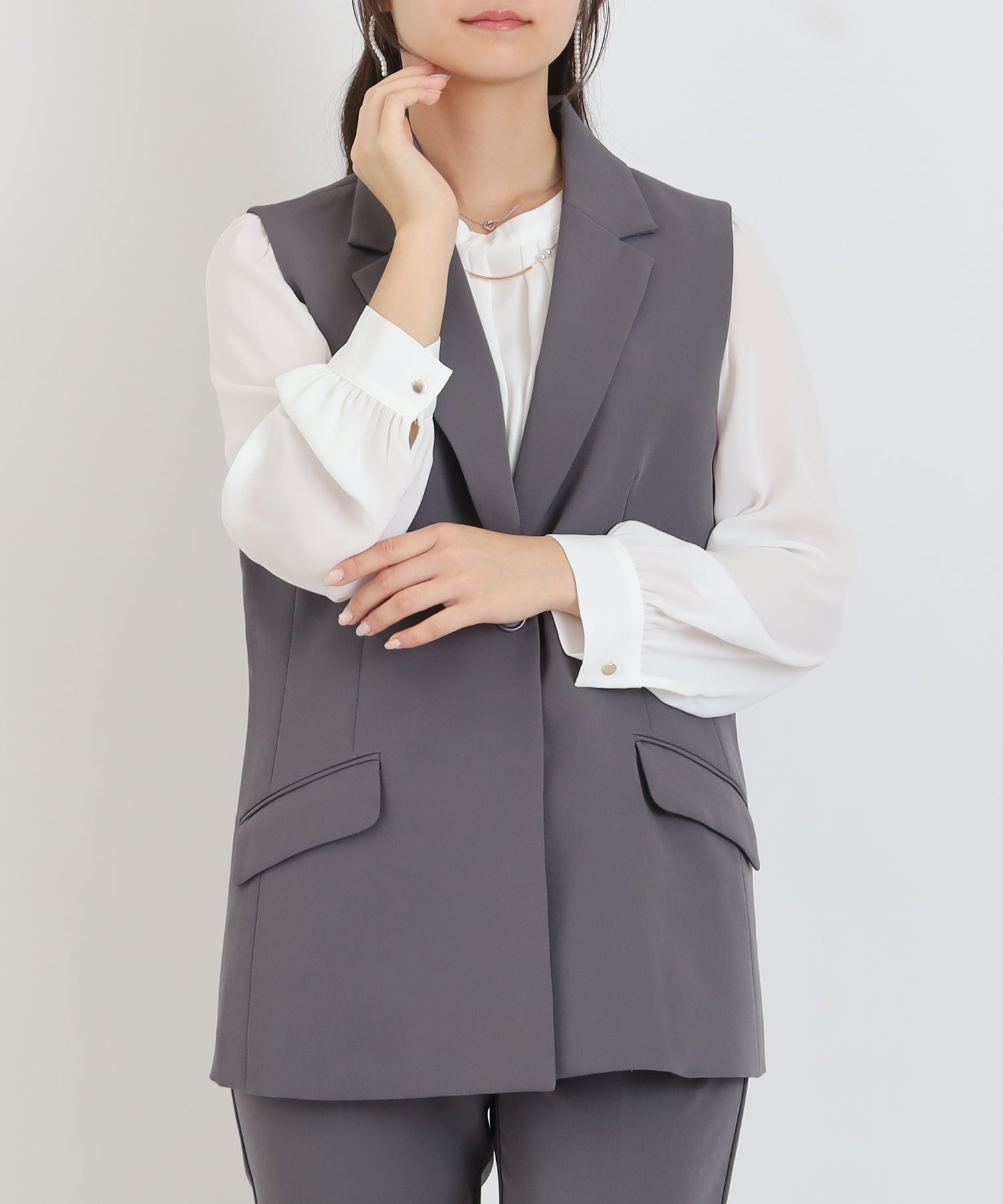 チャコール　model：160cm　着用サイズ：M