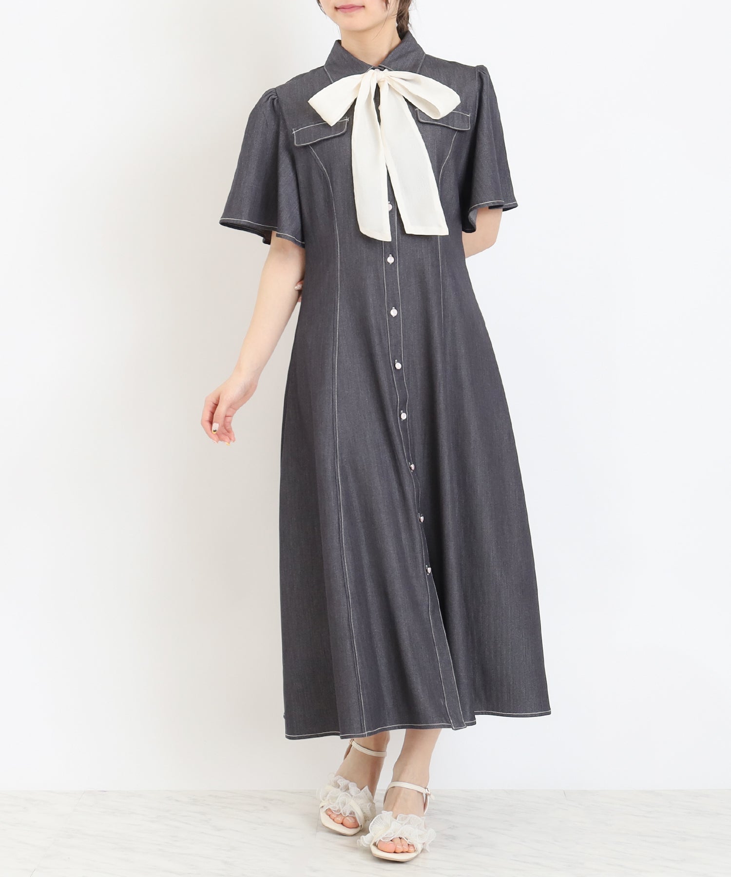 ミディアムグレー　 model：160　着用サイズ：M