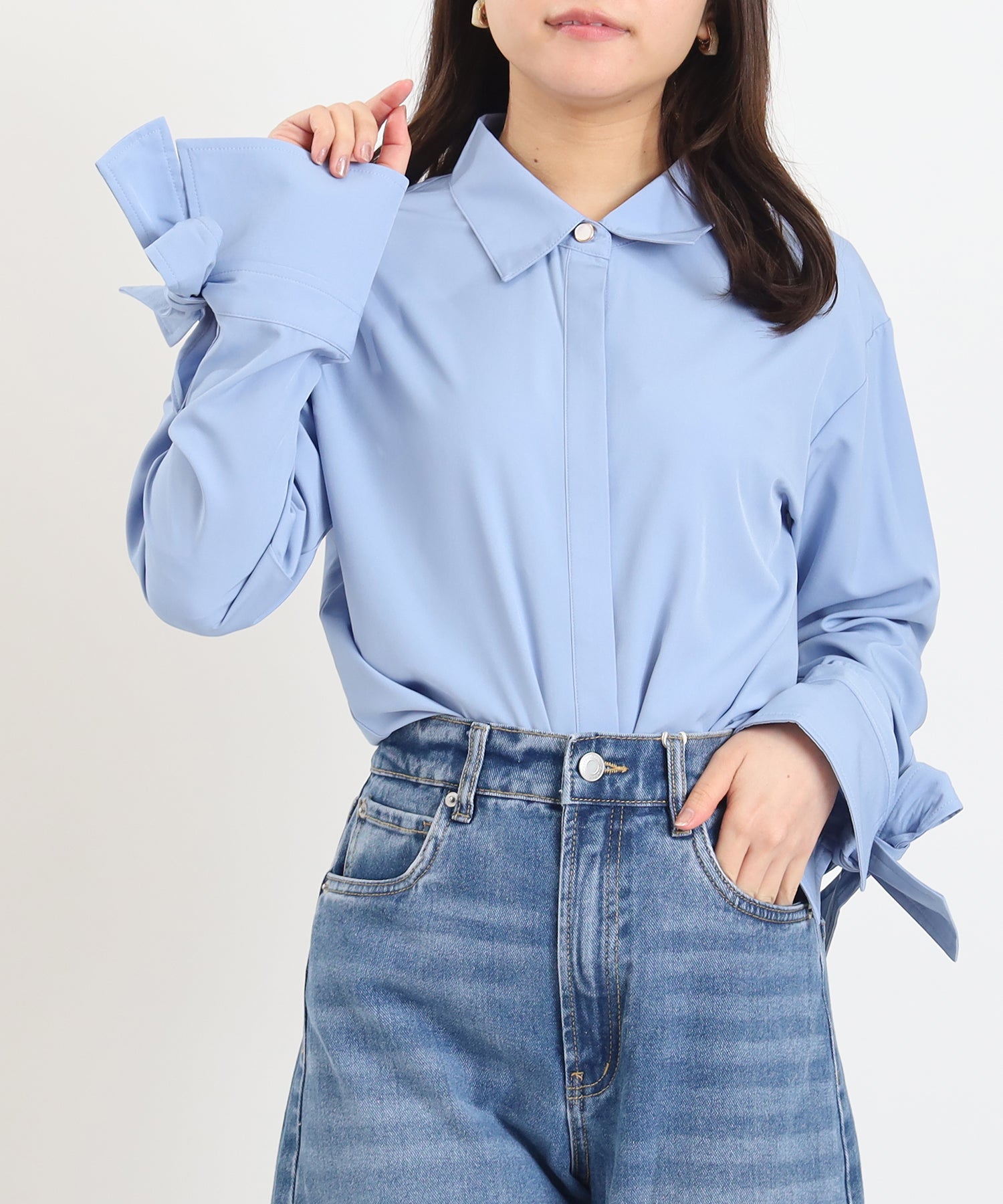 ブルー　model：156　着用サイズ：M