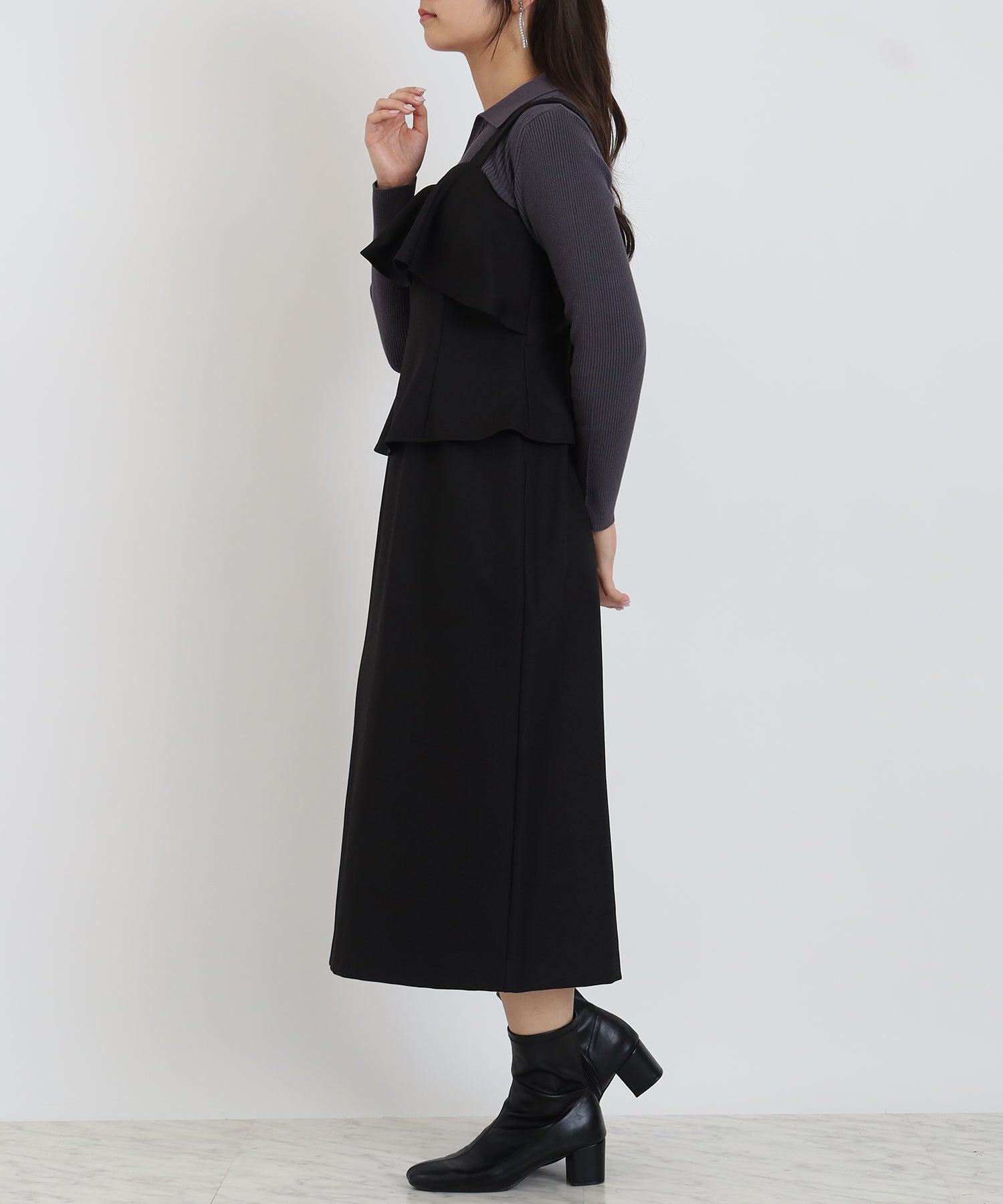 ブラック　model:160cm  着用サイズ：M