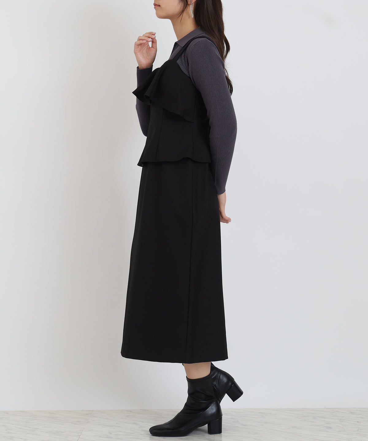 ブラック　model:160cm  着用サイズ：M