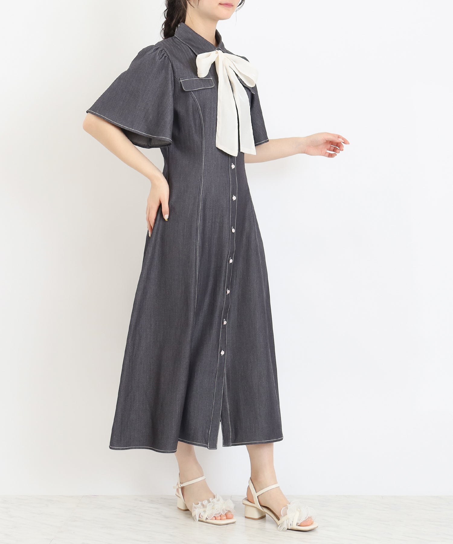 ミディアムグレー　 model：160　着用サイズ：M