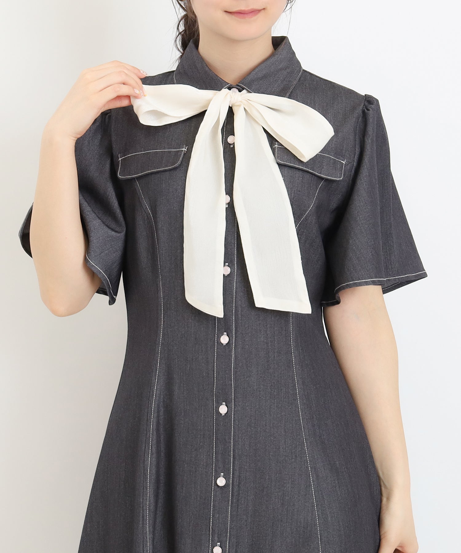 ミディアムグレー　 model：160　着用サイズ：M