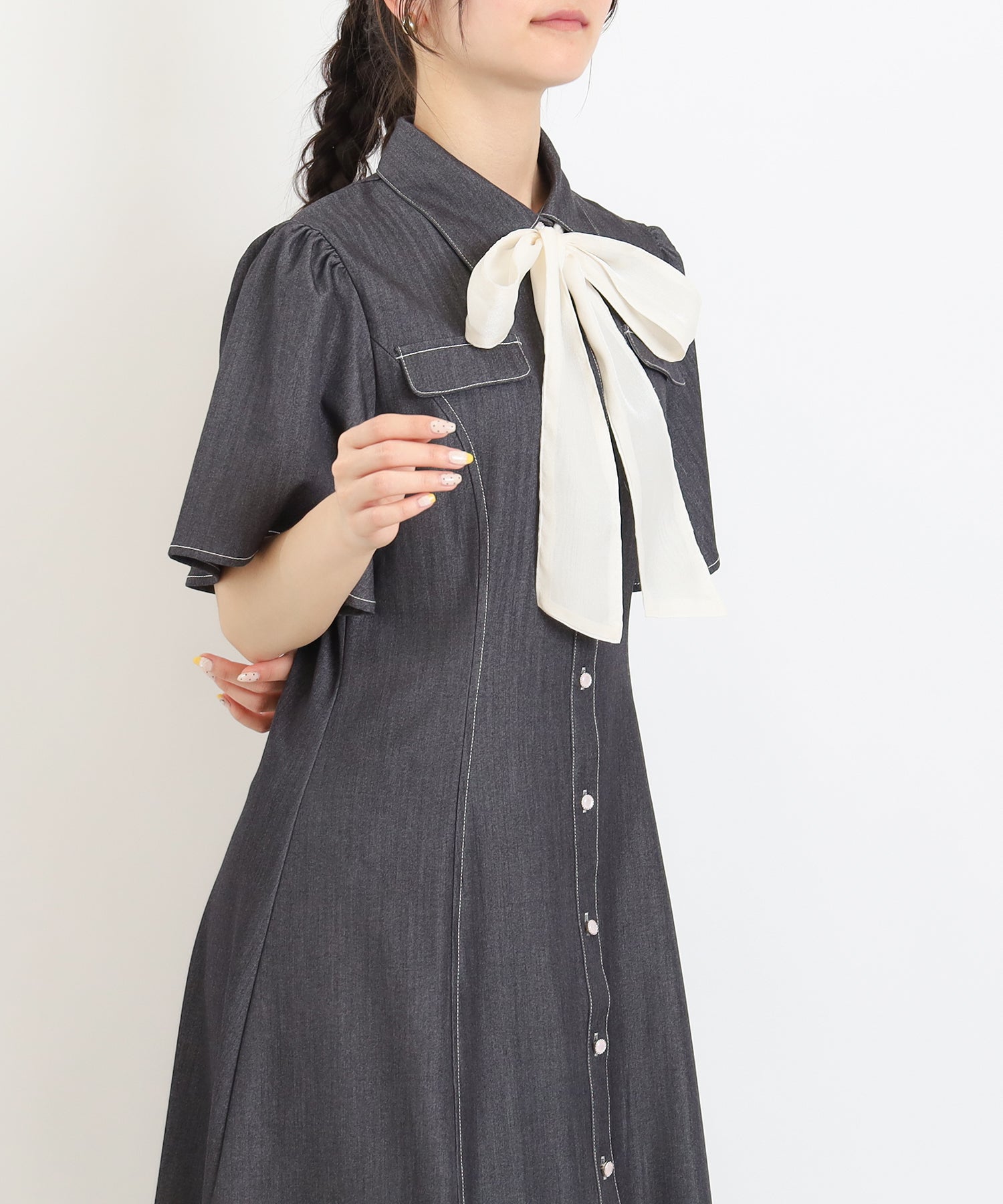 ミディアムグレー　 model：160　着用サイズ：M