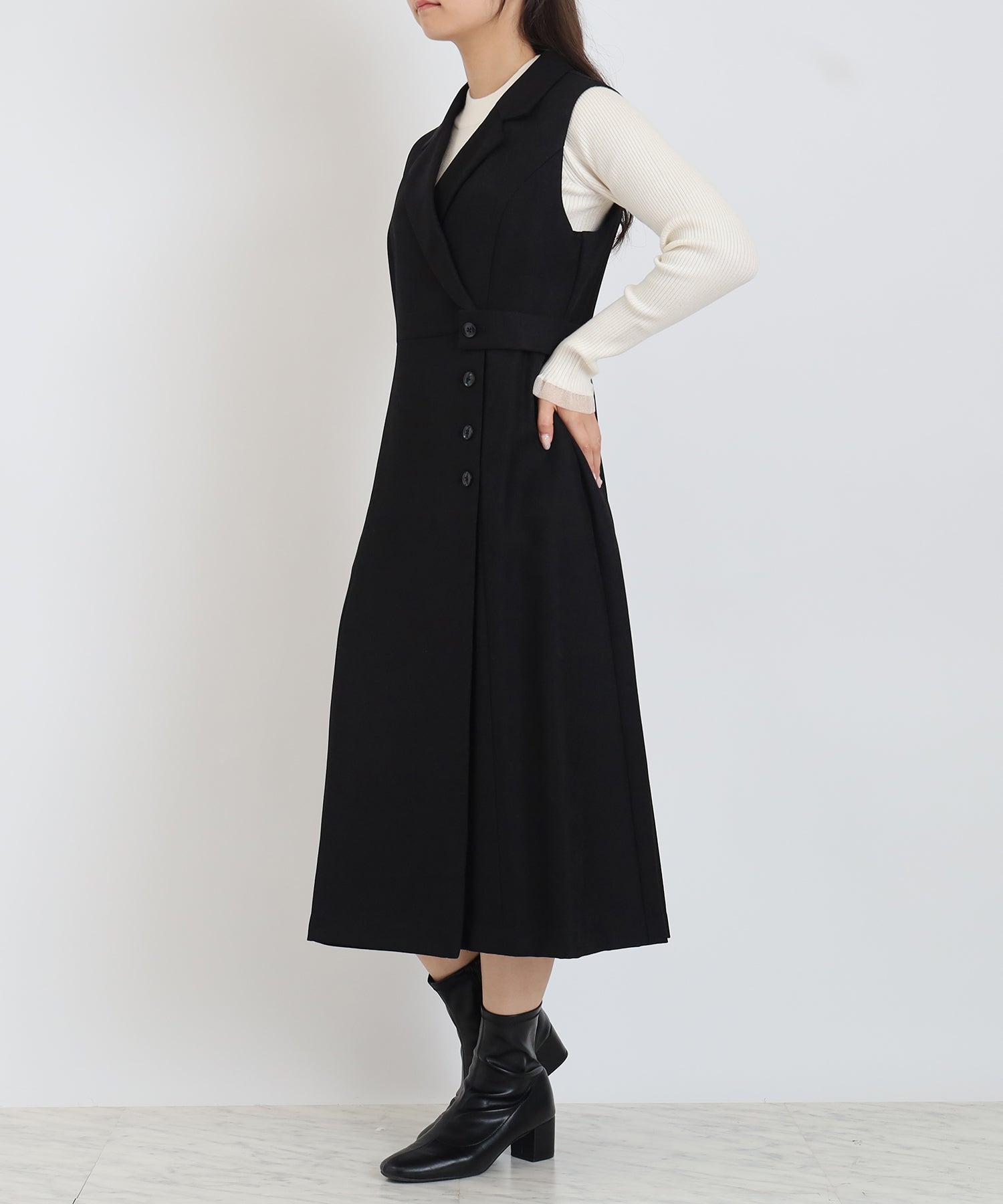 ブラック　model:160㎝　着用サイズ：M