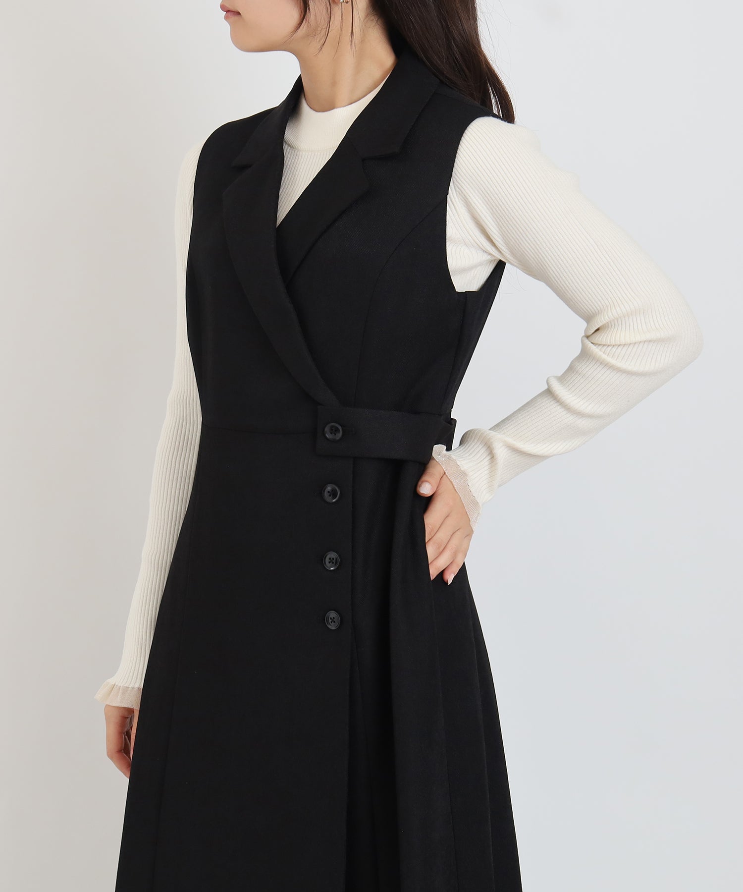 ブラック　model:160㎝　着用サイズ：M