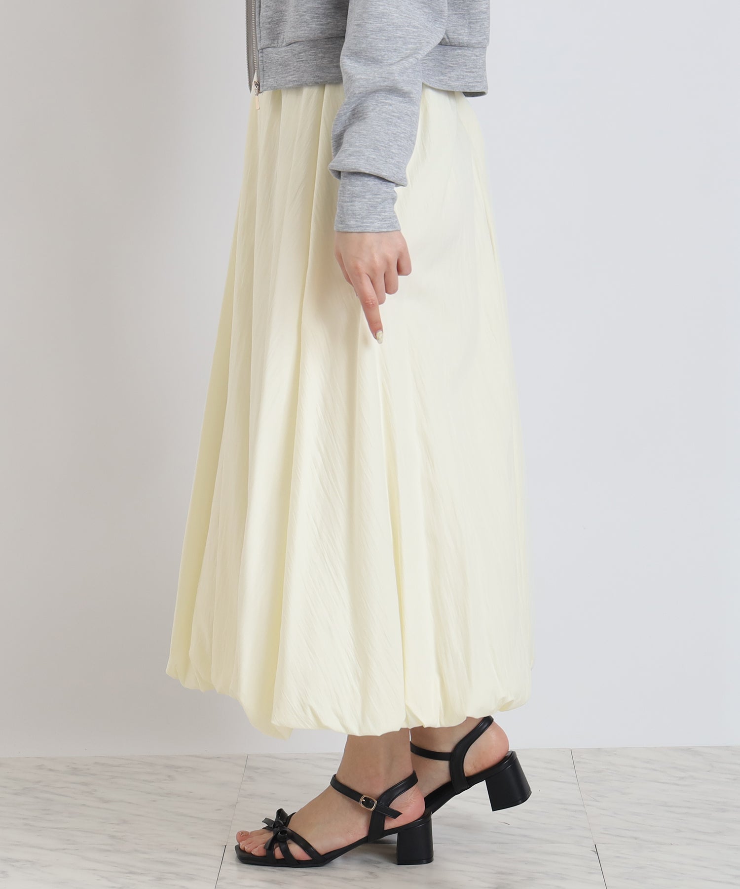 アイボリー　model:160cm  着用サイズ：M